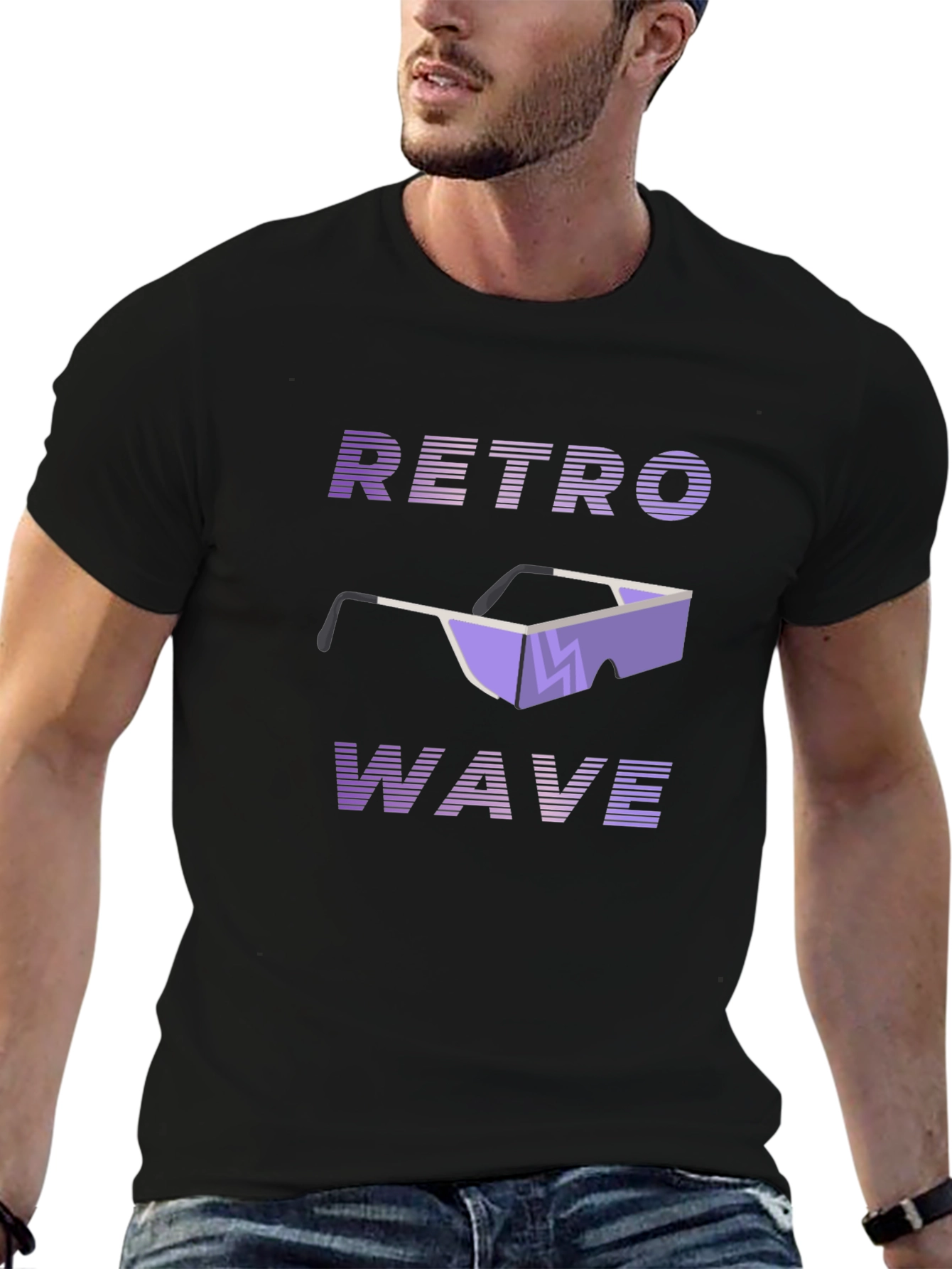 Retro Wave Graphic Tee - Synthwave Style T-Shirt