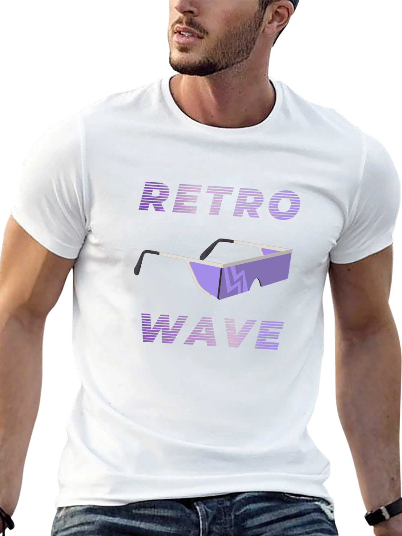 Retro Wave Graphic Tee - Synthwave Style T-Shirt