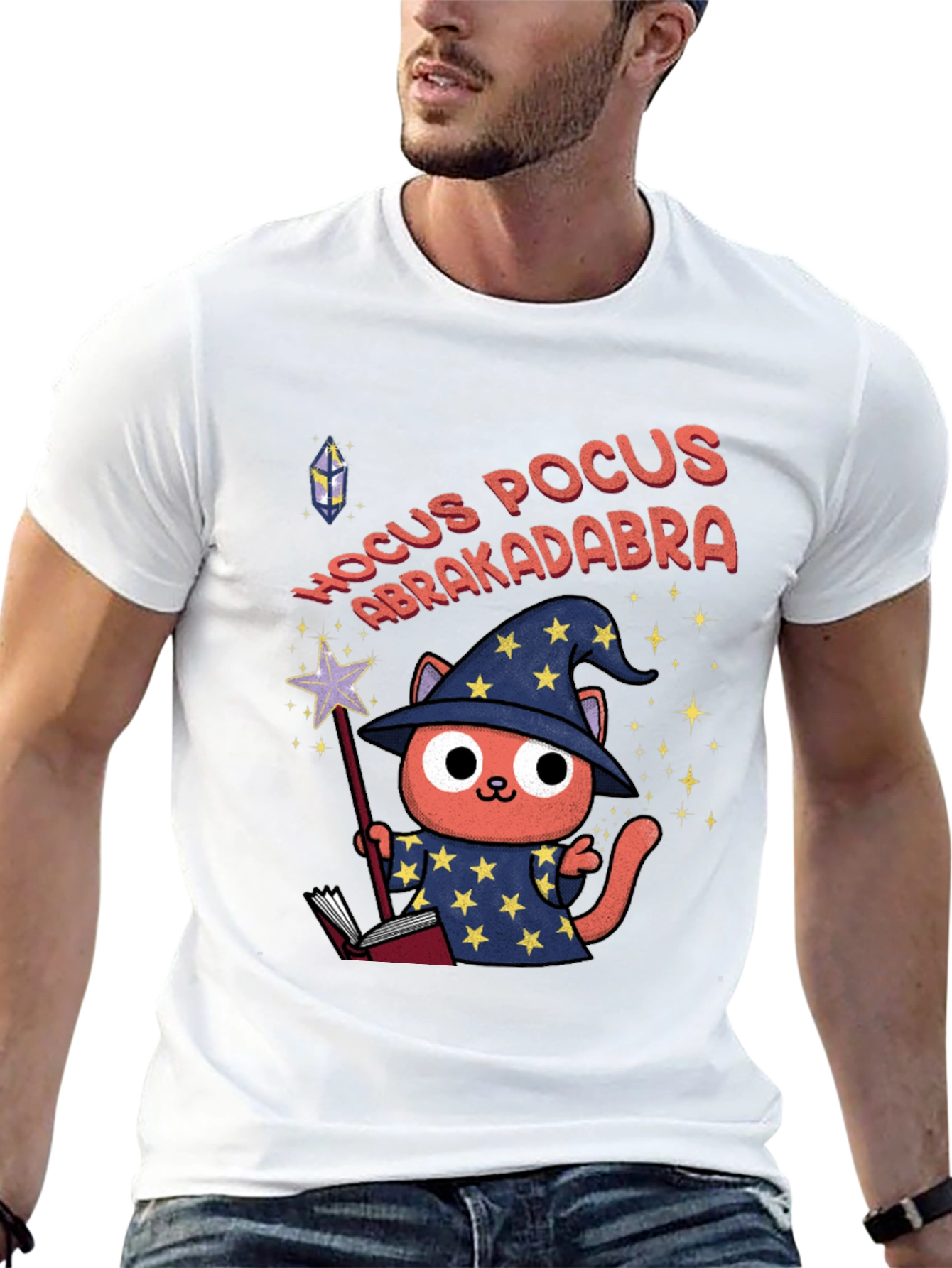 Wizard Cat Hocus Pocus T-Shirt