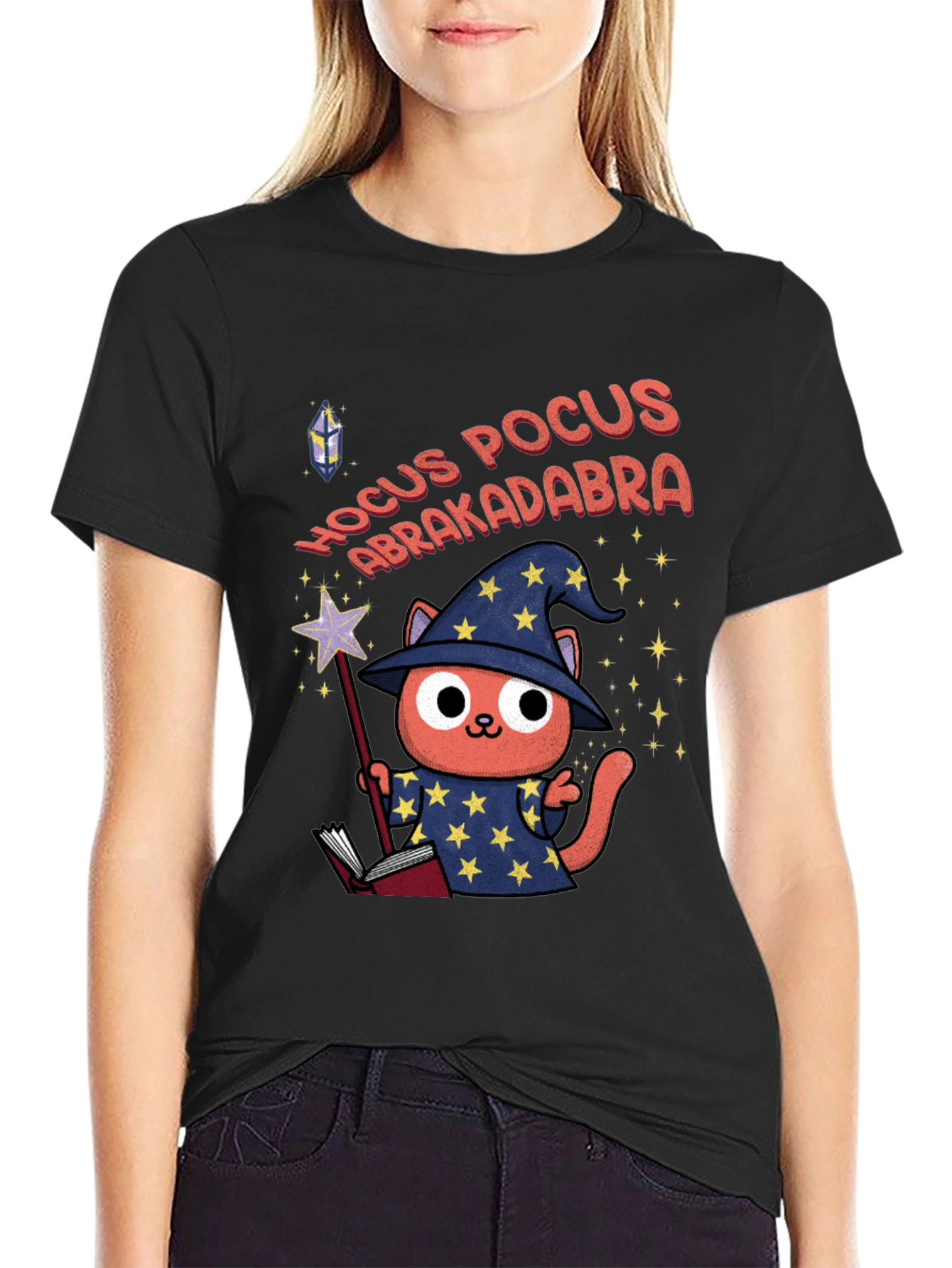 Wizard Cat Hocus Pocus T-Shirt