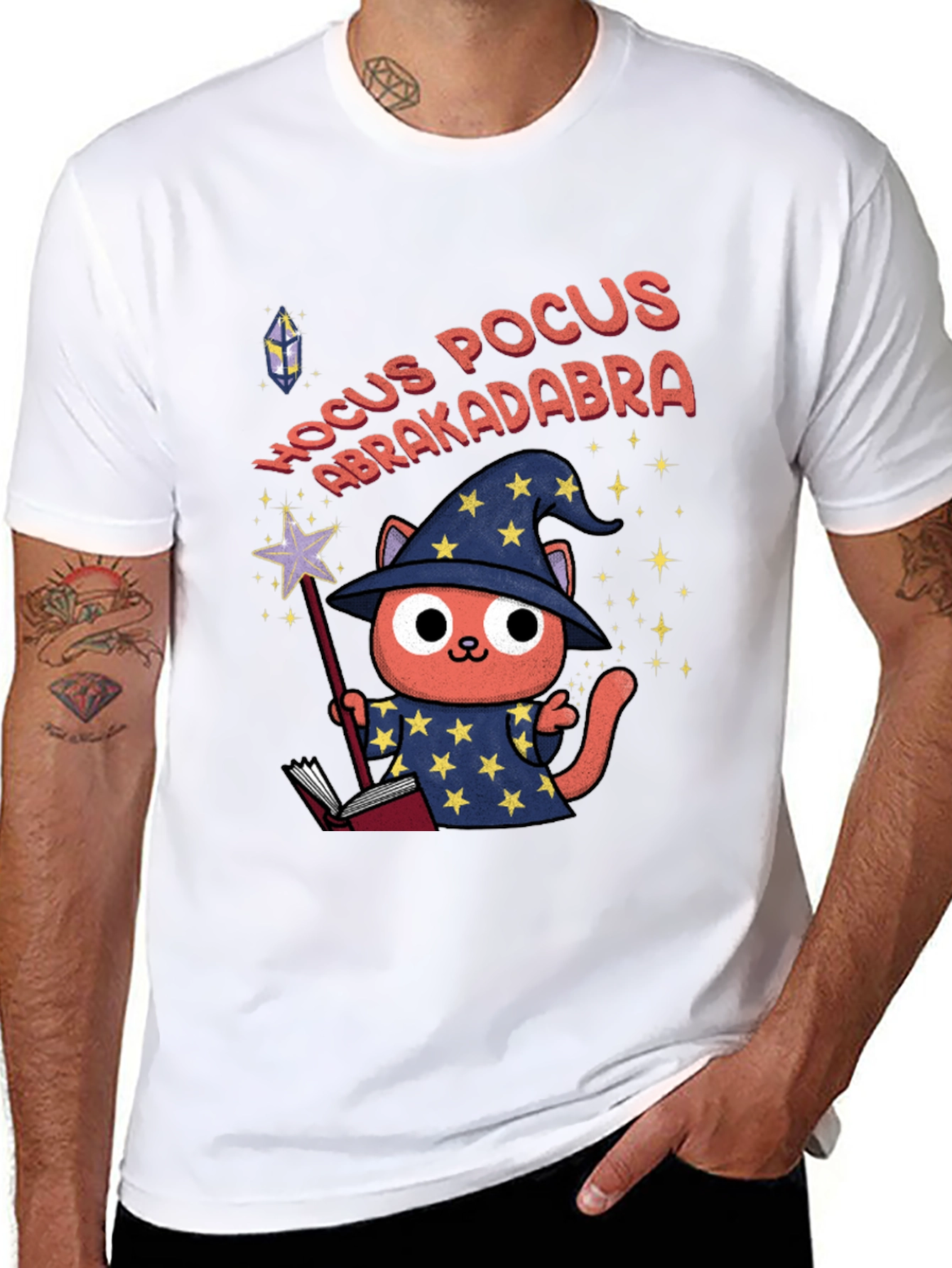 Wizard Cat Hocus Pocus T-Shirt