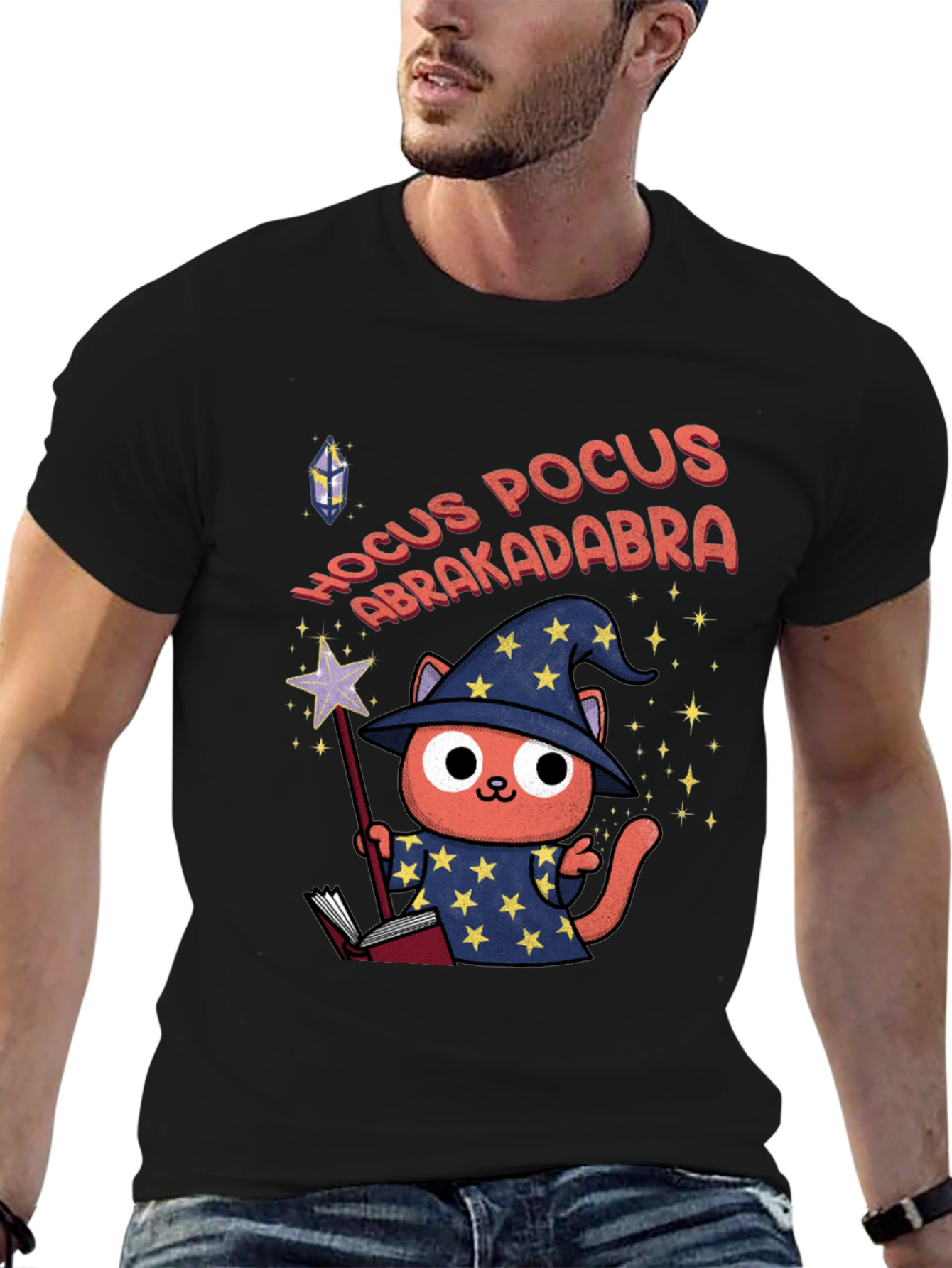 Wizard Cat Hocus Pocus T-Shirt