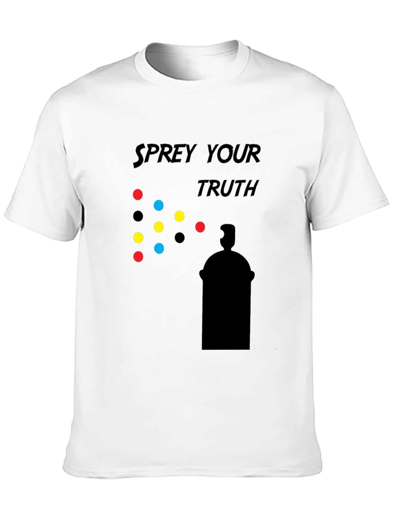 Spray Your Truth Graphic T-Shirt - Black