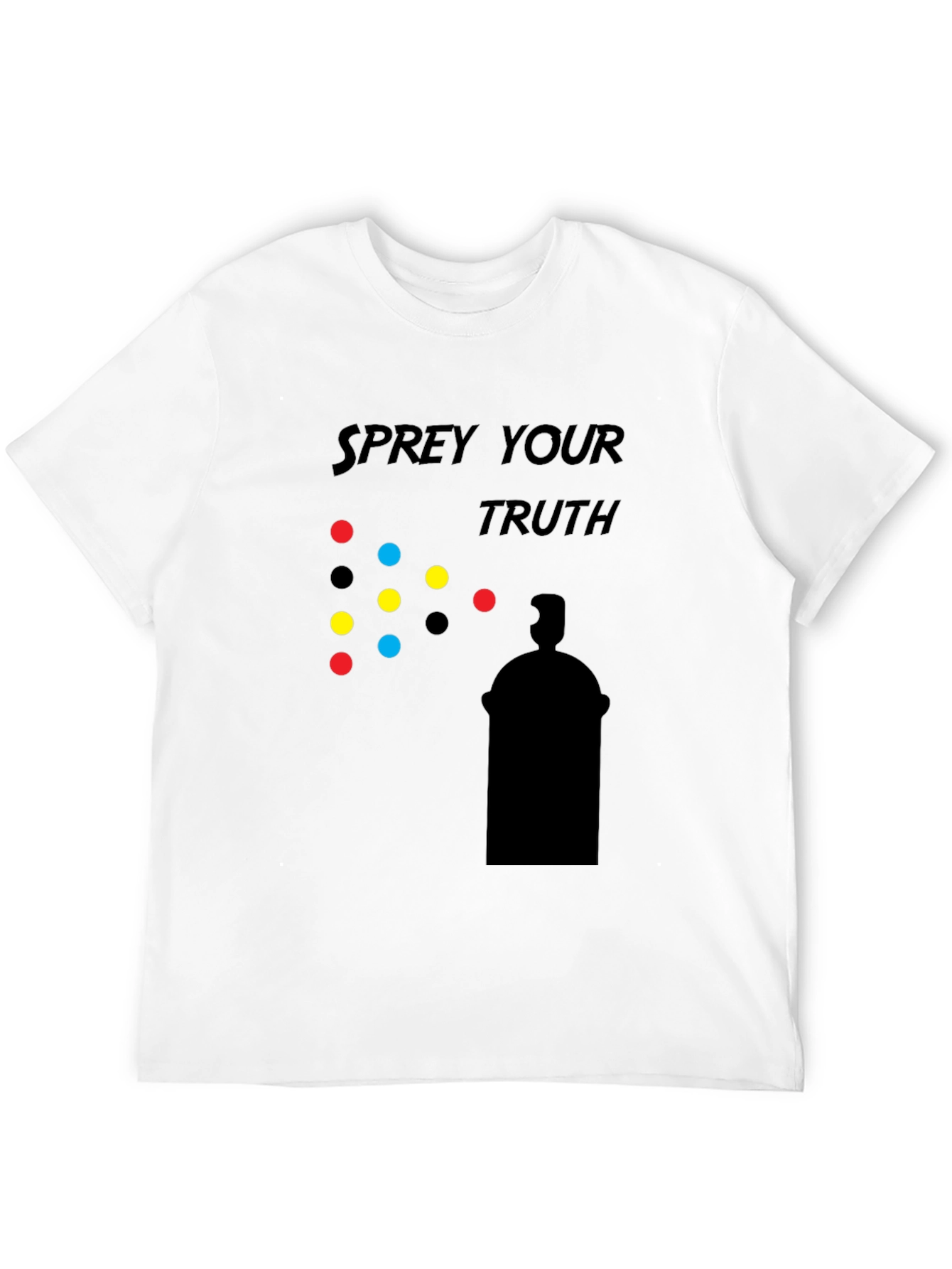 Spray Your Truth Graphic T-Shirt - Black
