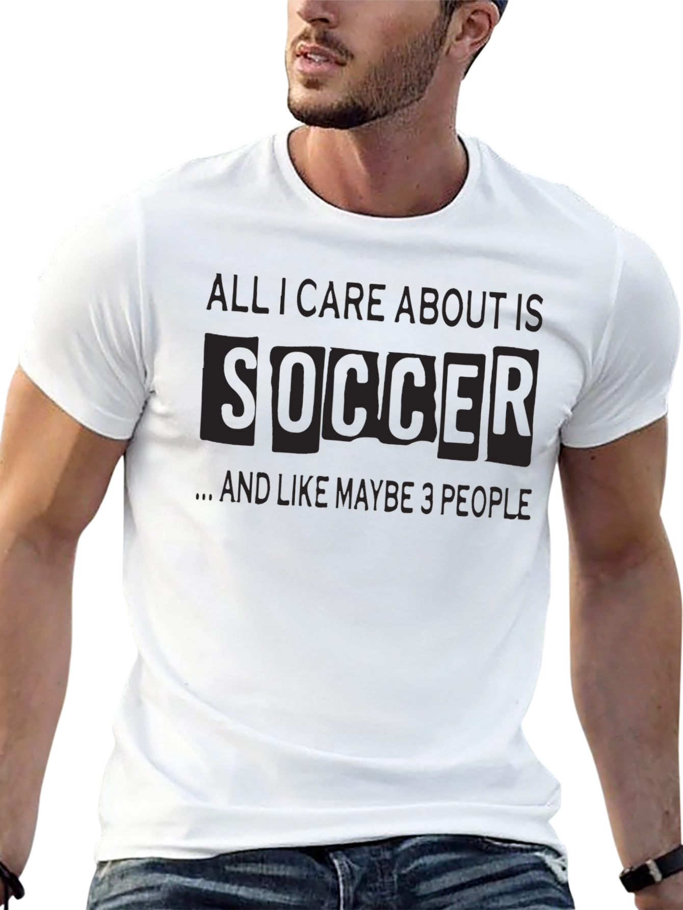 Soccer Obsessed T-Shirt: All I Care About Is Soccer