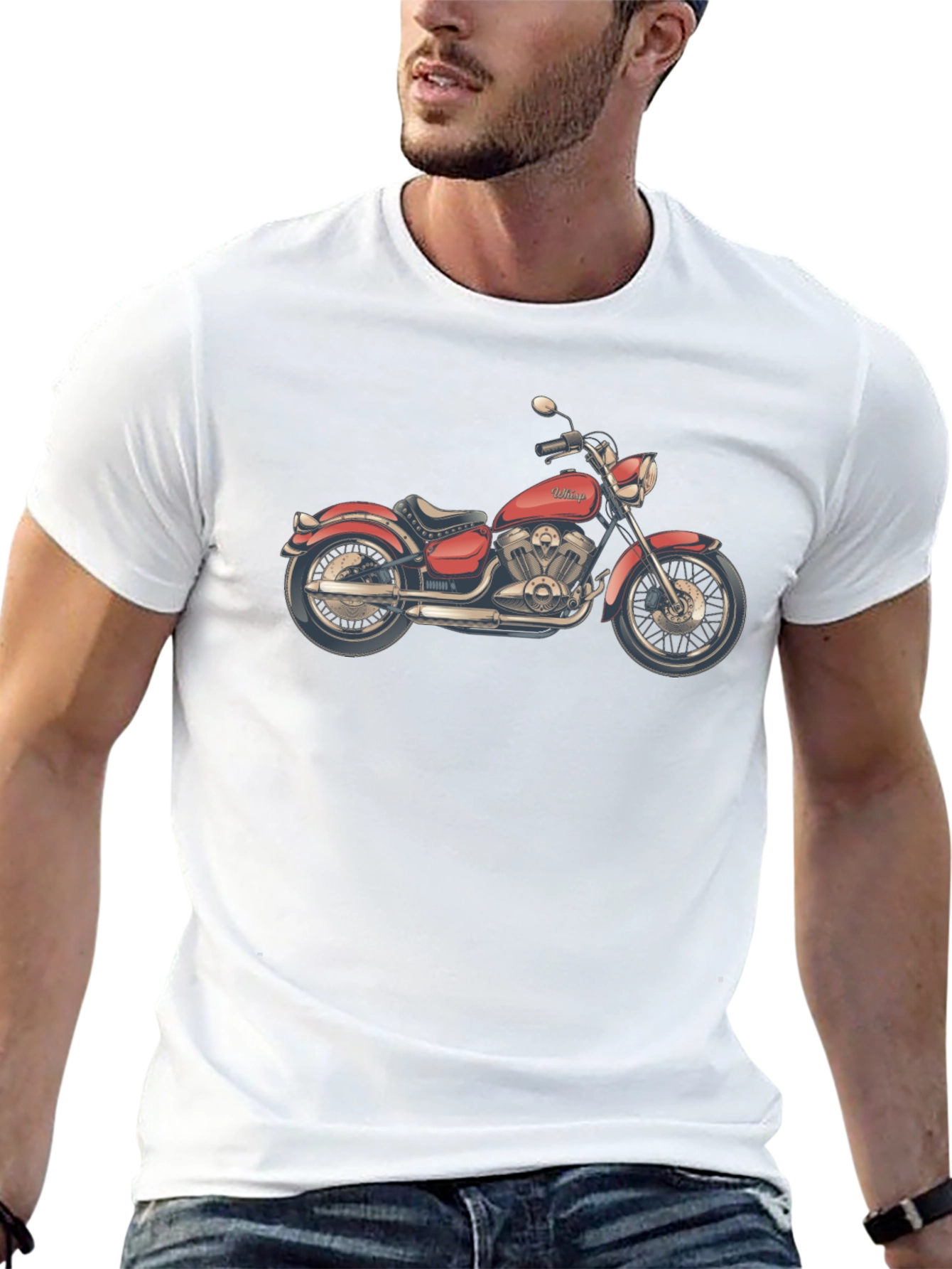 Cool Motorcycle Graphic T-Shirt