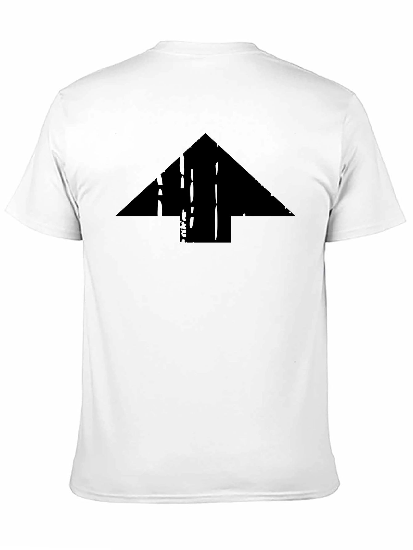 Distressed Arrow Graphic Black T-Shirt