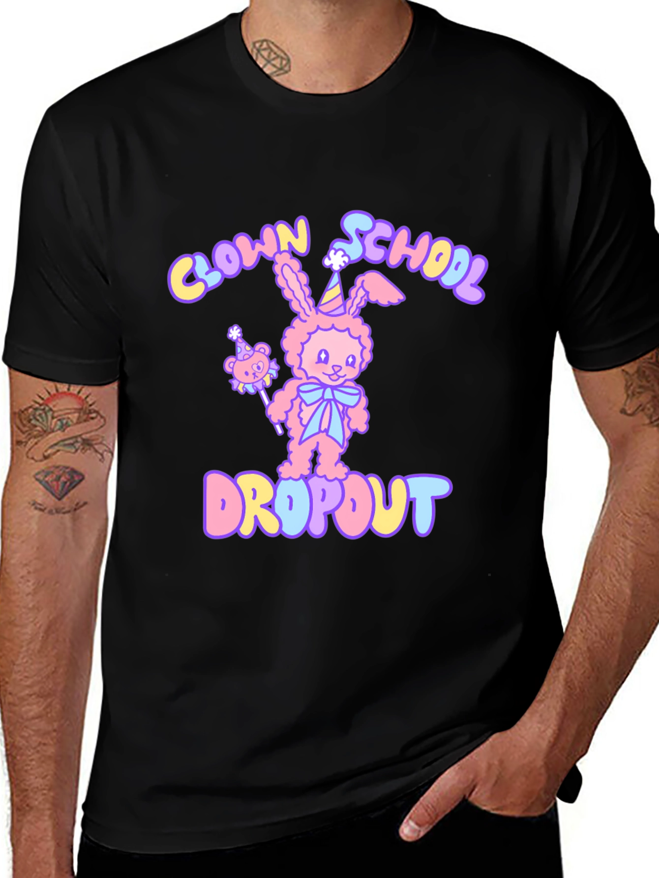 Clown School Dropout Graphic T-Shirt