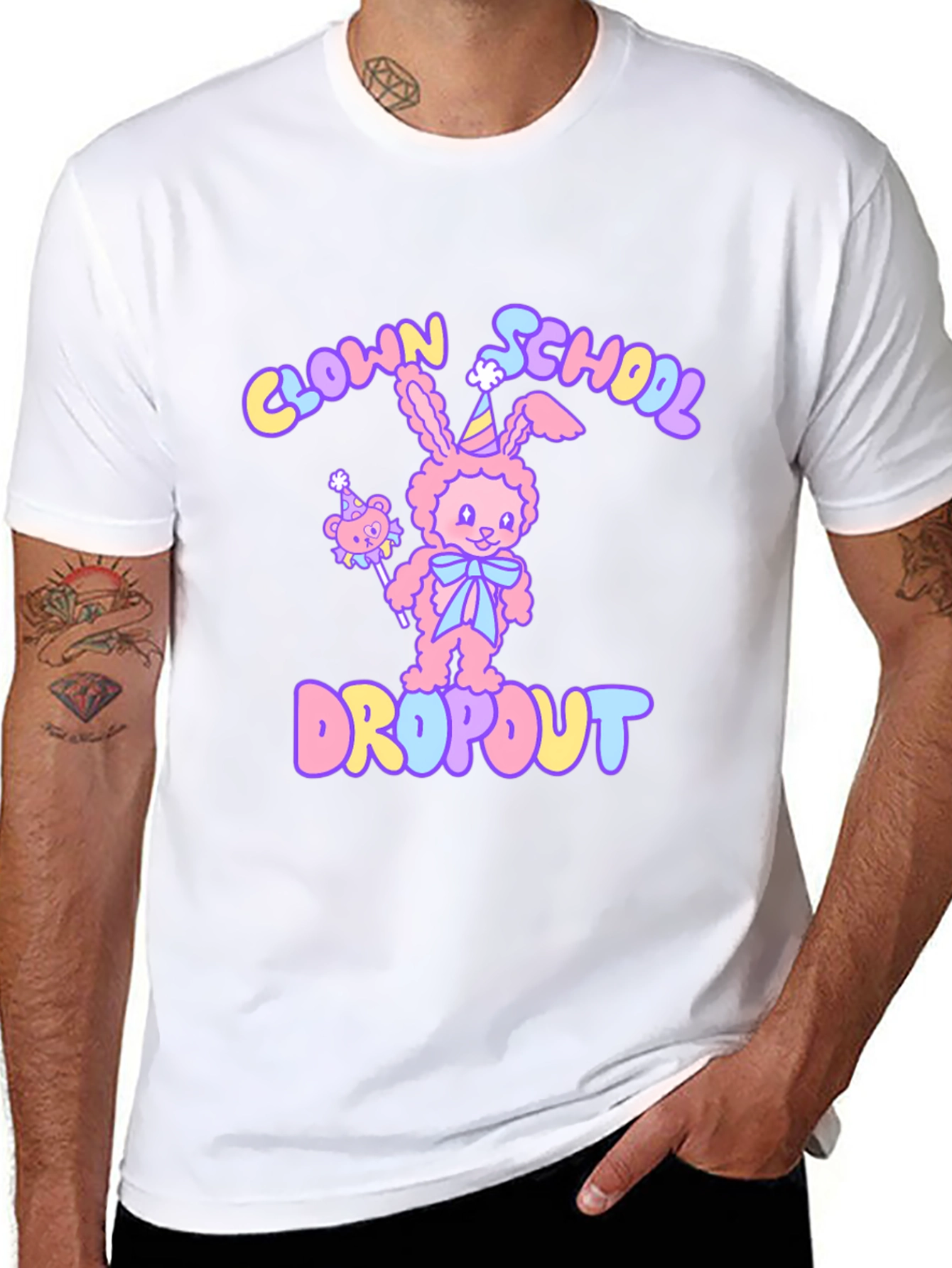 Clown School Dropout Graphic T-Shirt
