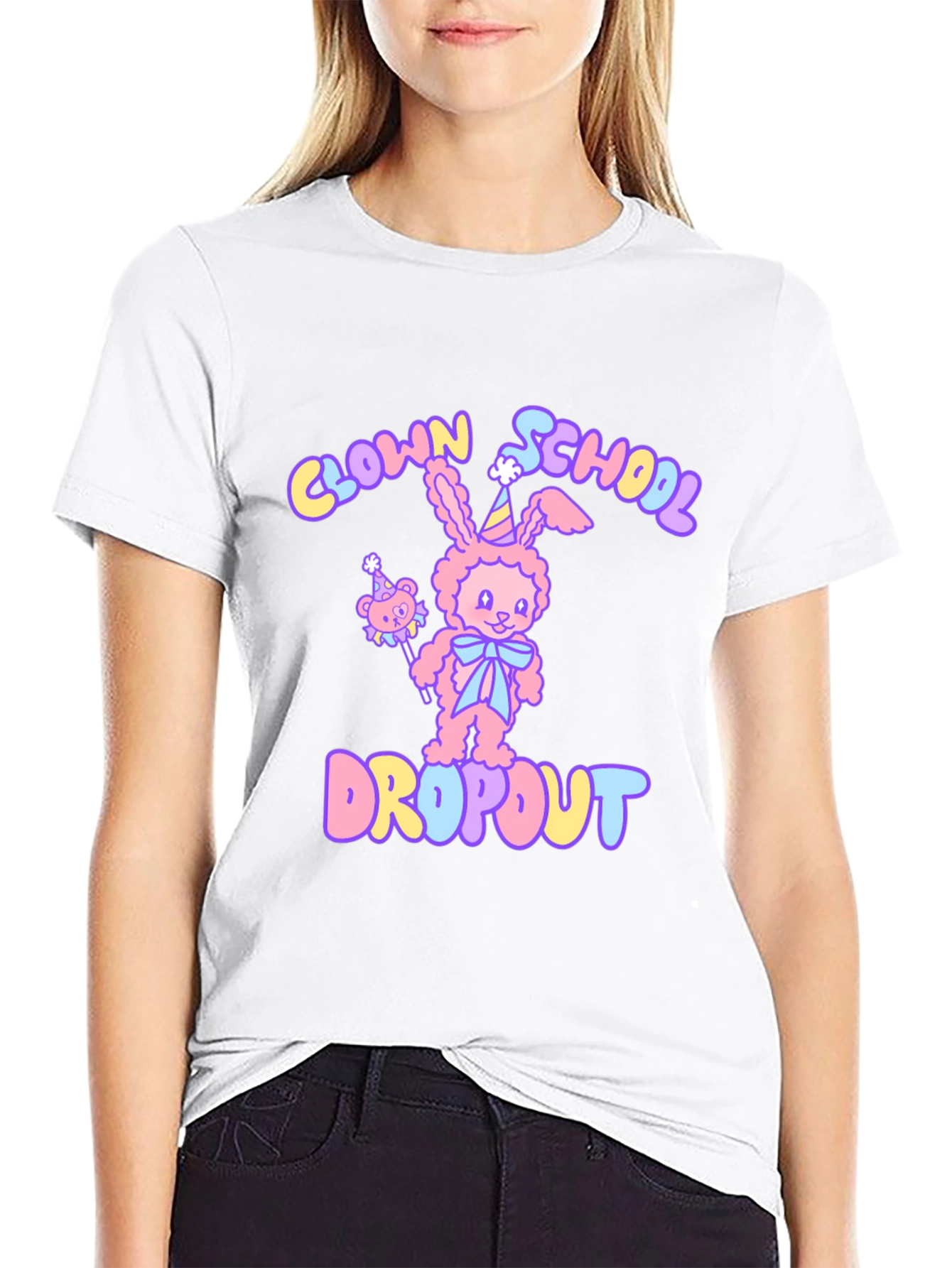 Clown School Dropout Graphic T-Shirt