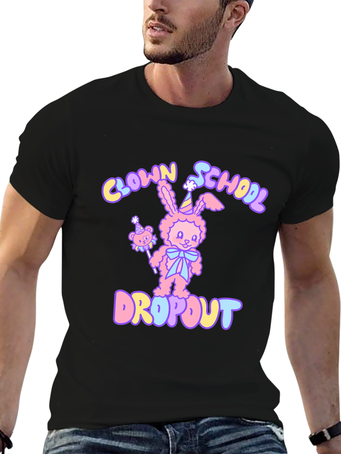 Clown School Dropout Graphic T-Shirt