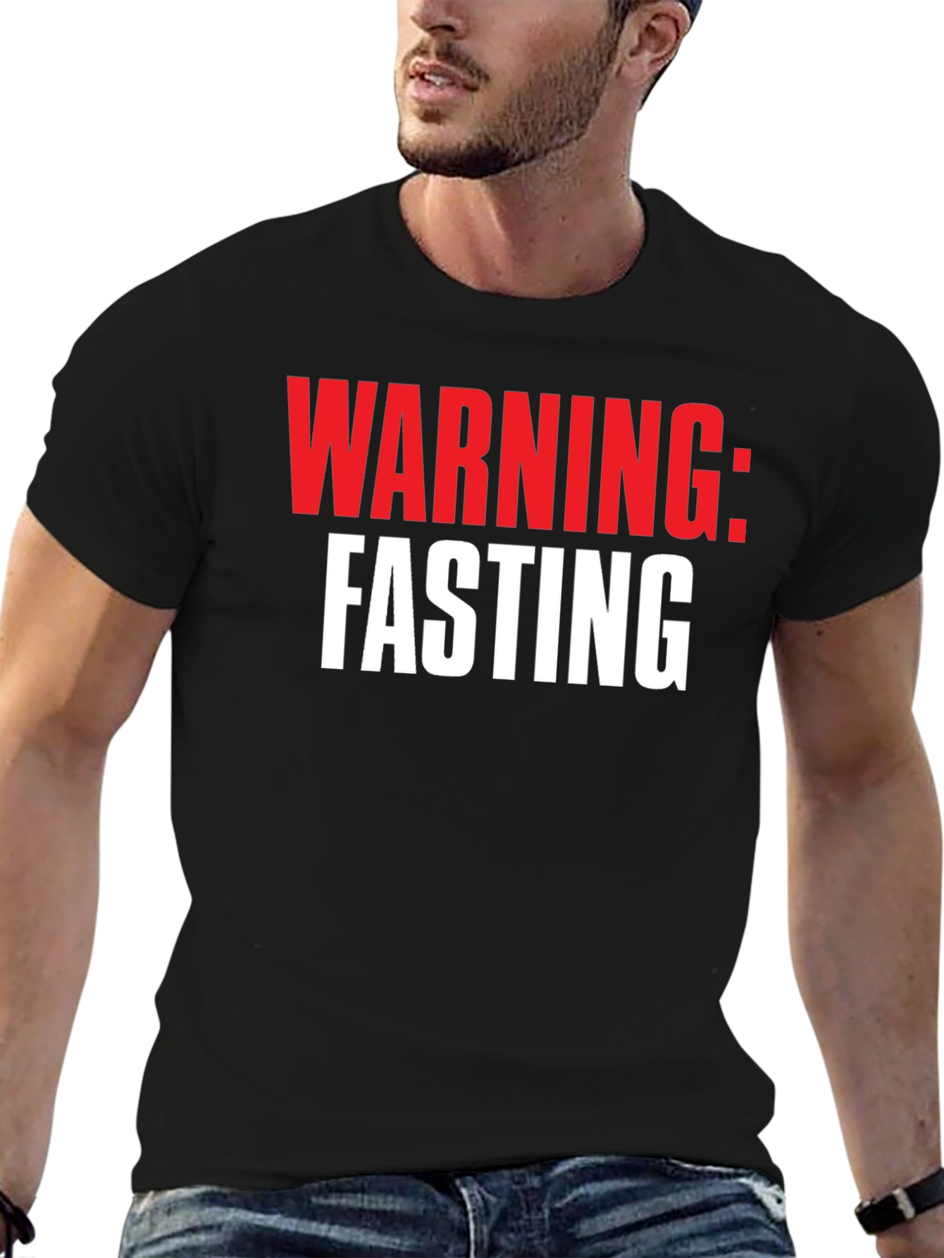 Warning: Fasting Graphic Tee - Bold Statement Shirt