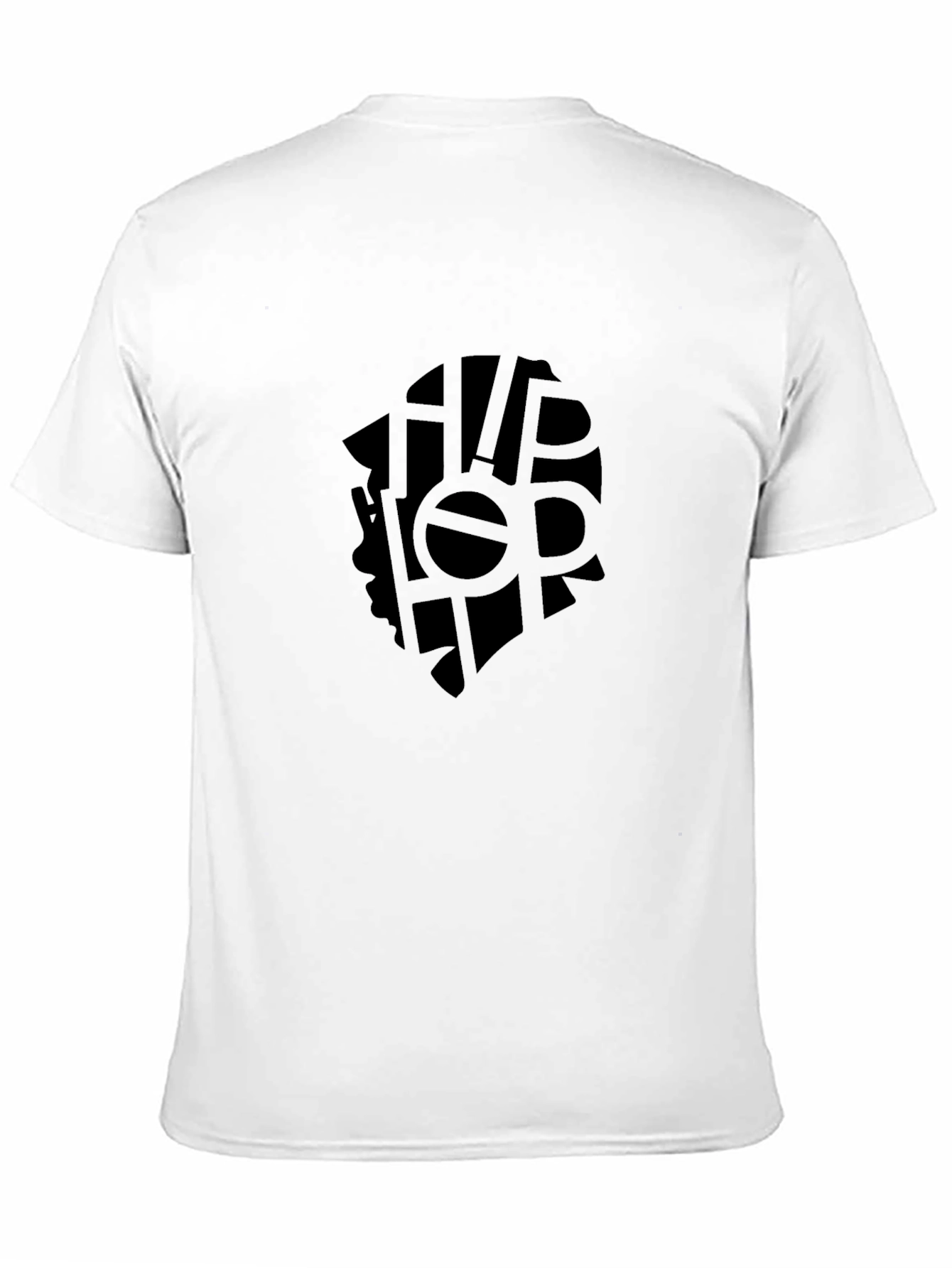 Hip Hop Silhouette Graphic Black T-Shirt