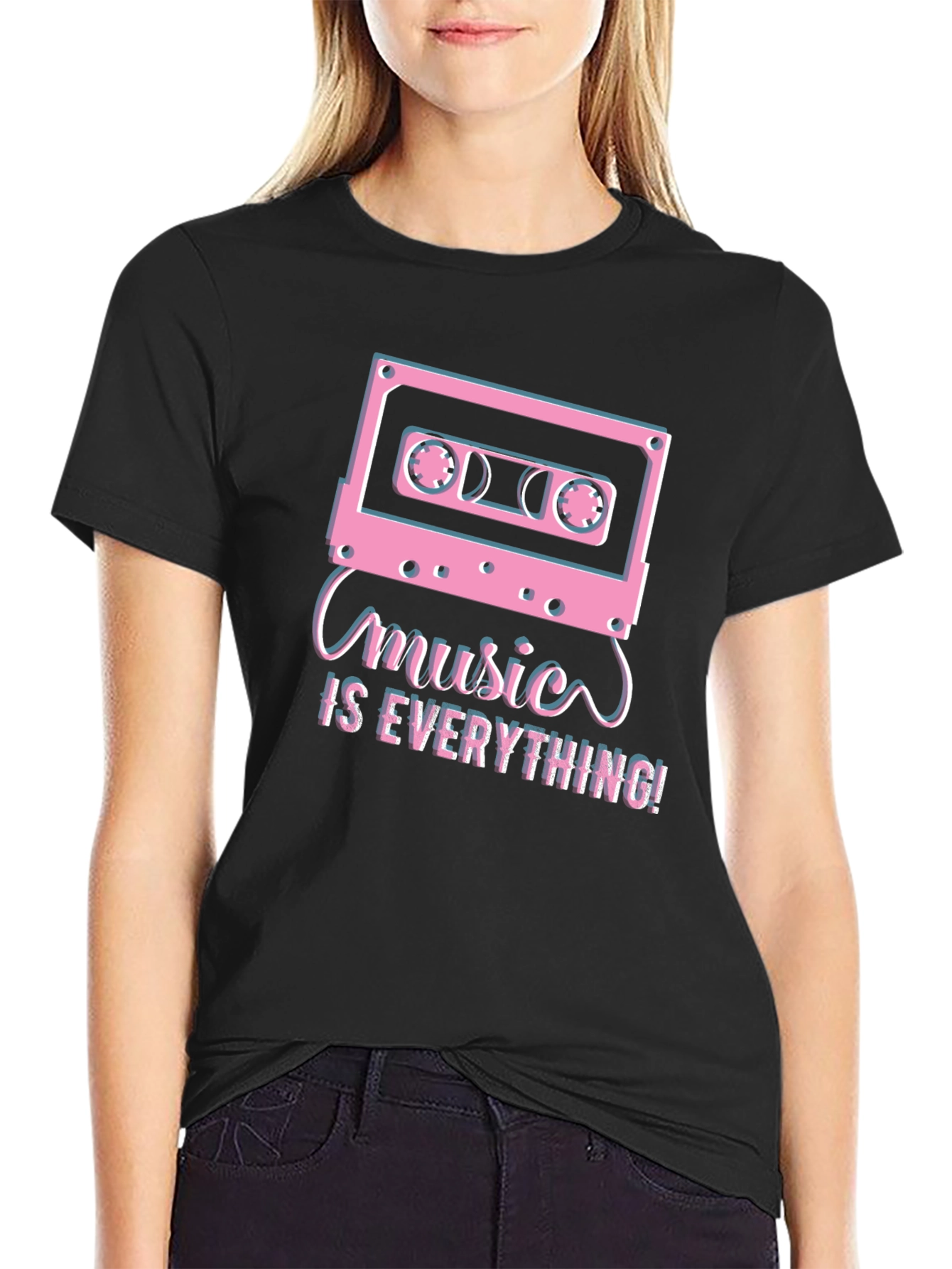Music is Everything Retro Cassette T-Shirt