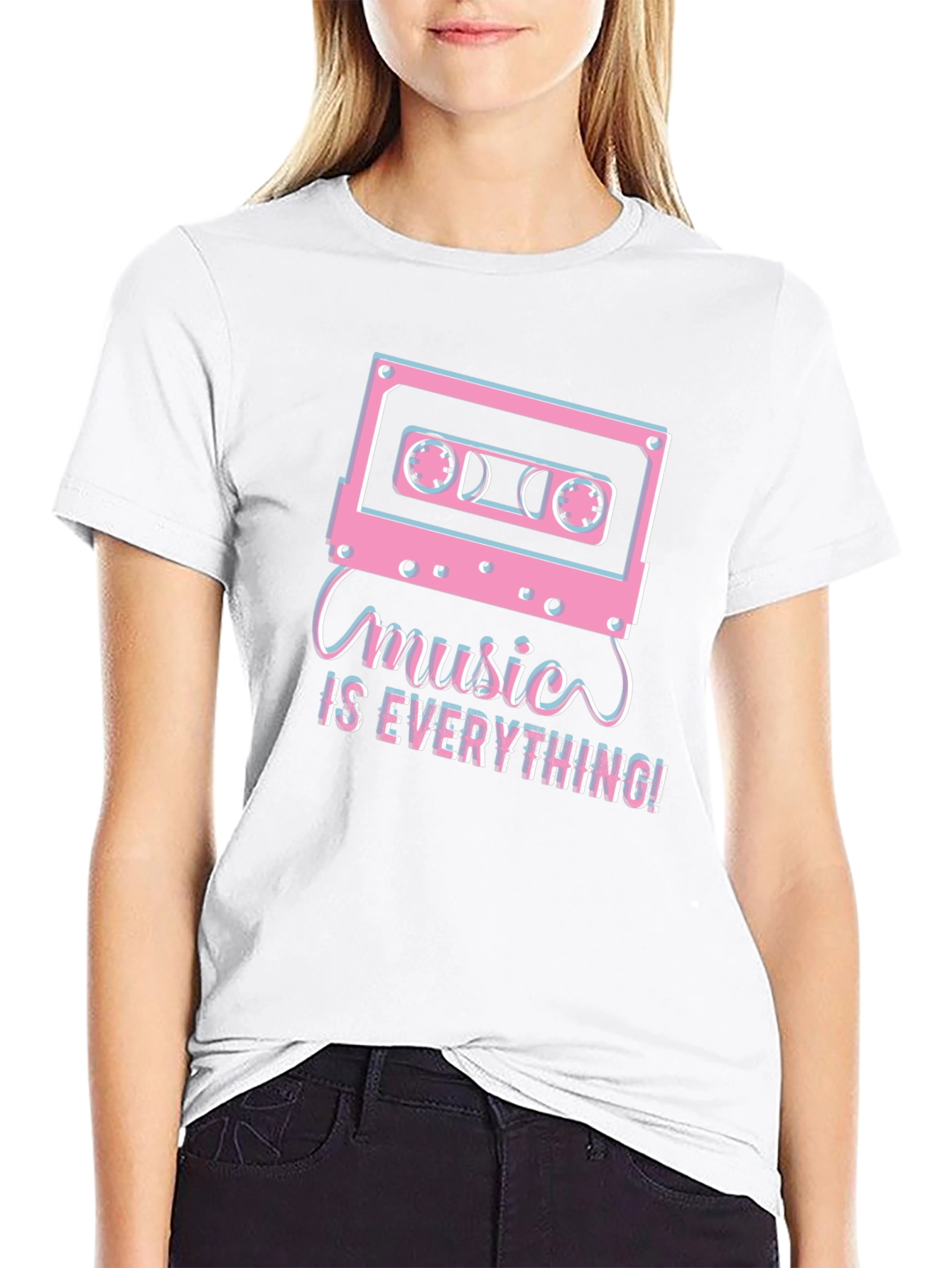 Music is Everything Retro Cassette T-Shirt