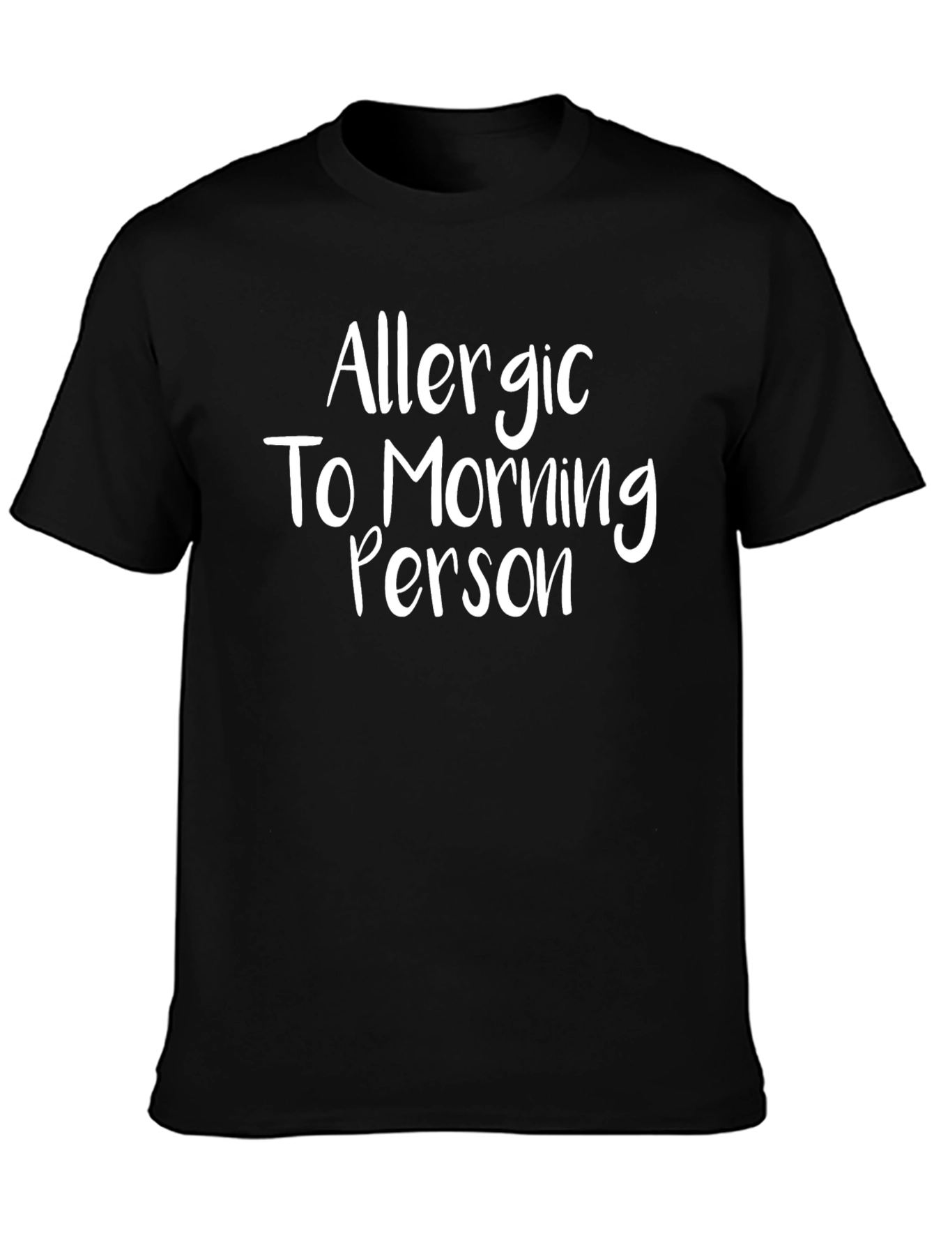 Allergic To Morning Person Graphic Tee