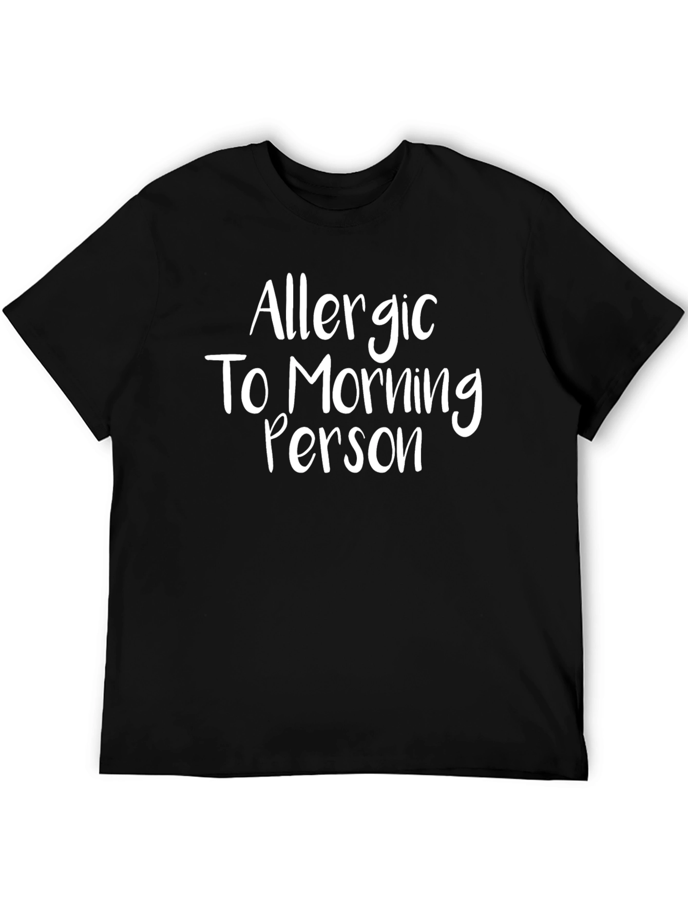Allergic To Morning Person Graphic Tee