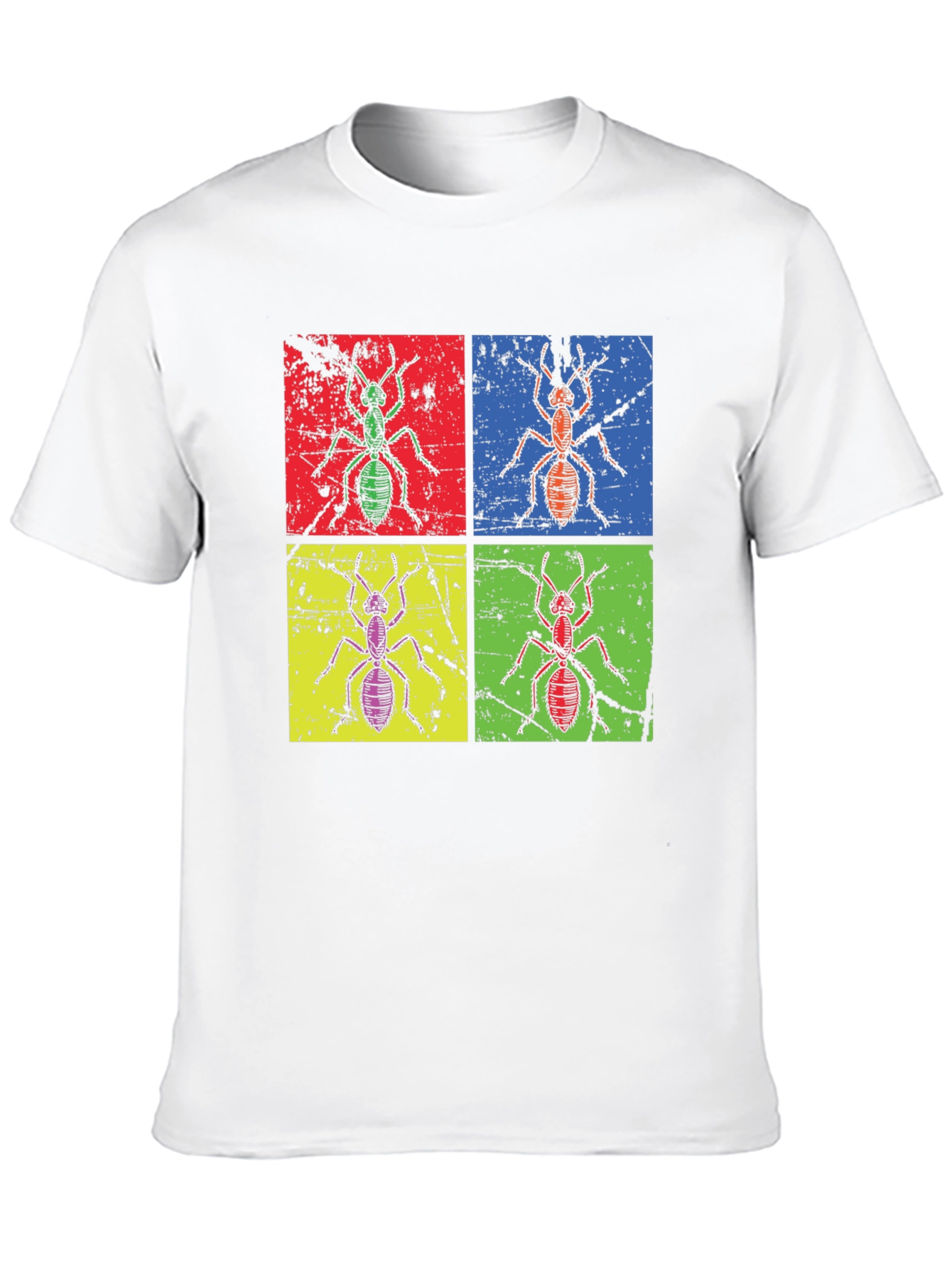 Ant Pop Art Graphic Tee - Quirky Insect T-Shirt