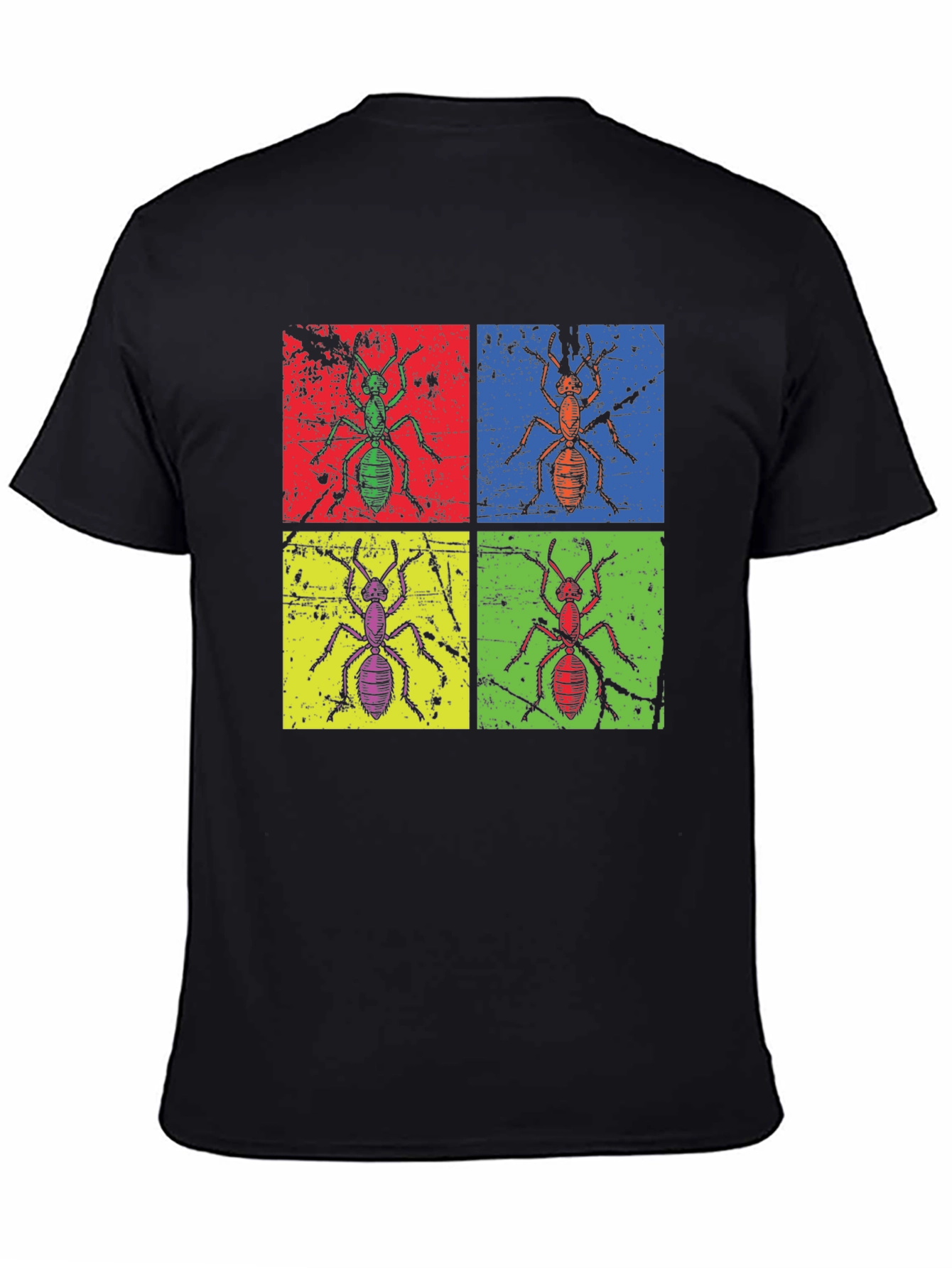 Ant Pop Art Graphic Tee - Quirky Insect T-Shirt