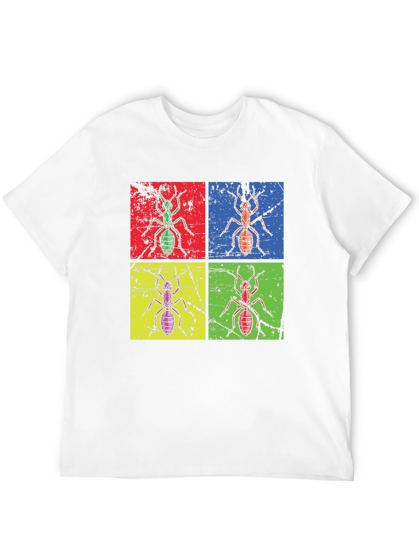 Ant Pop Art Graphic Tee - Quirky Insect T-Shirt