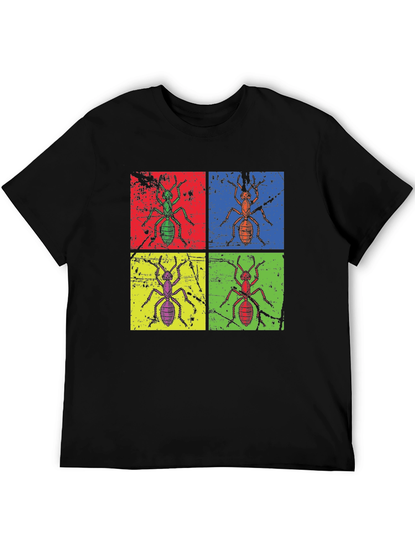 Ant Pop Art Graphic Tee - Quirky Insect T-Shirt