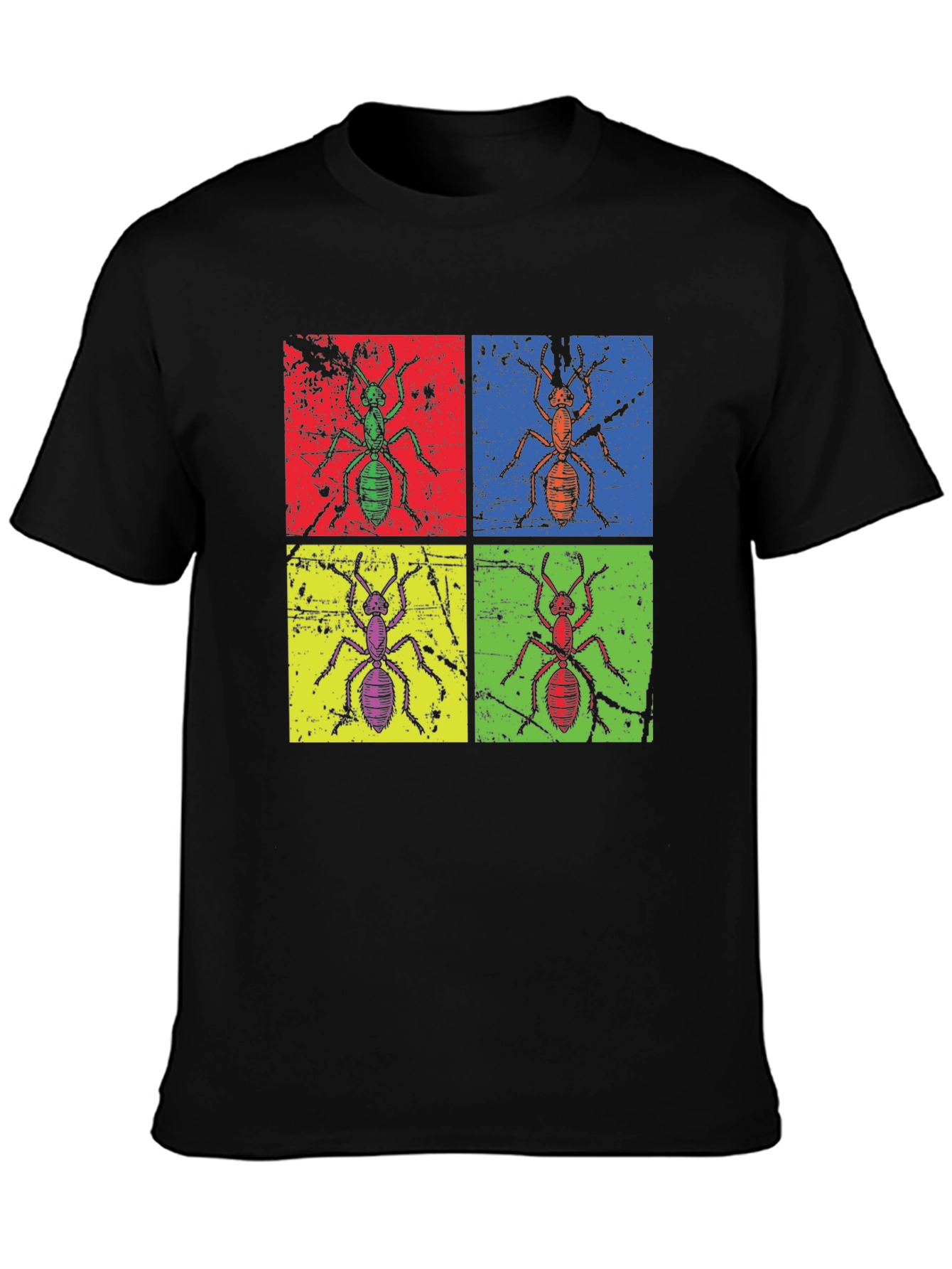 Ant Pop Art Graphic Tee - Quirky Insect T-Shirt