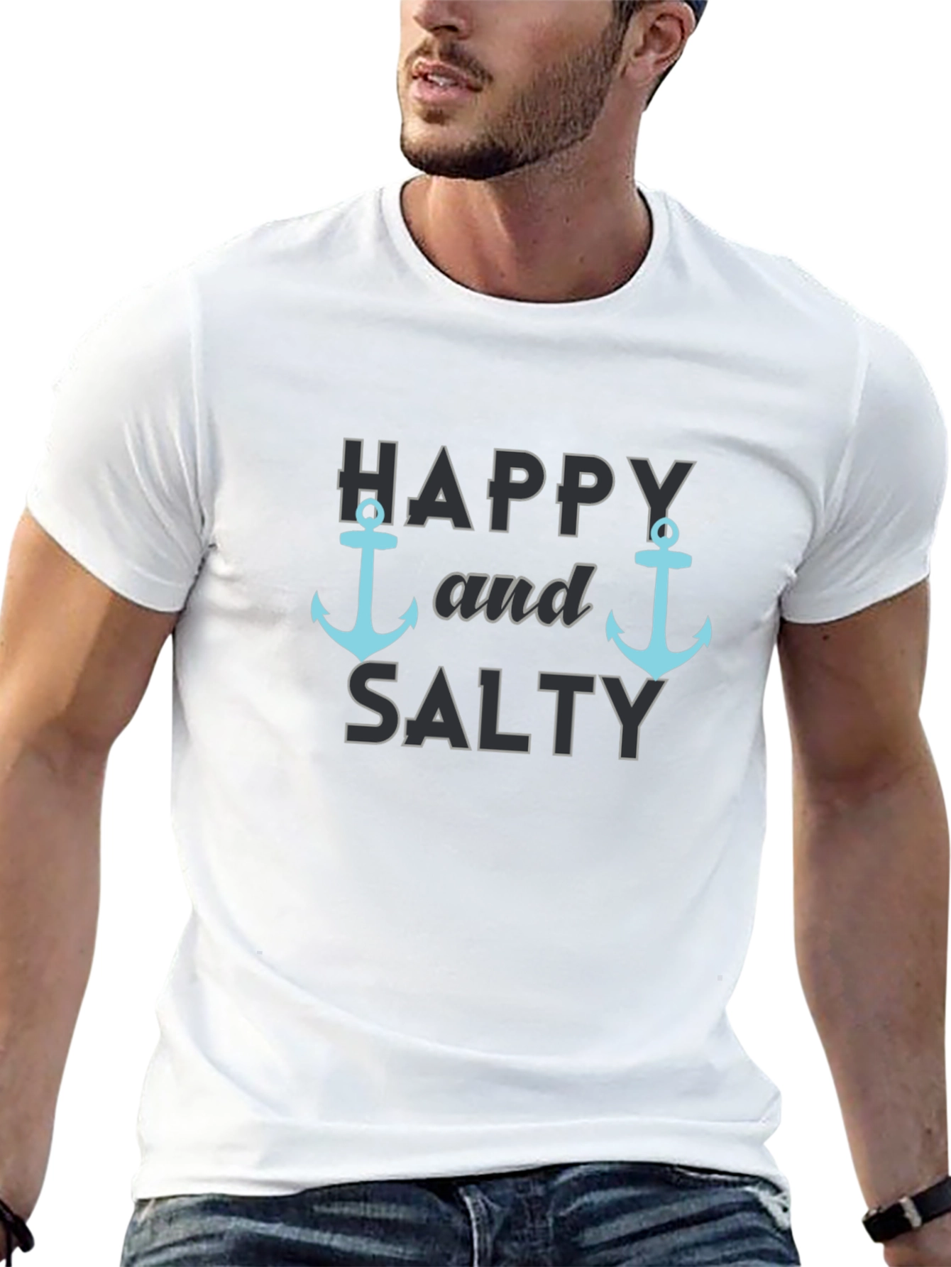 Happy & Salty Anchor T-Shirt