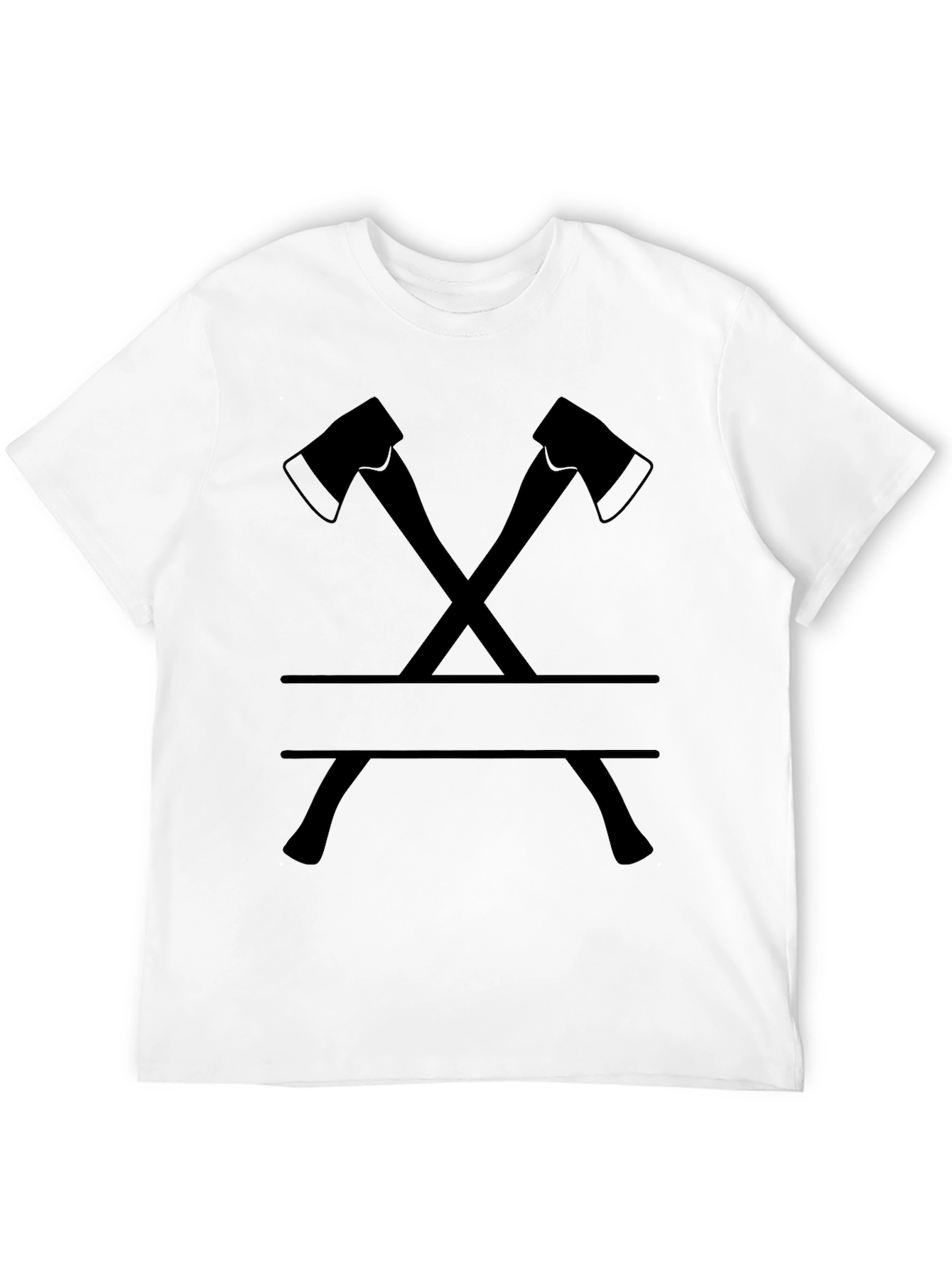 Axe Crossing Graphic Tee - Classic Black