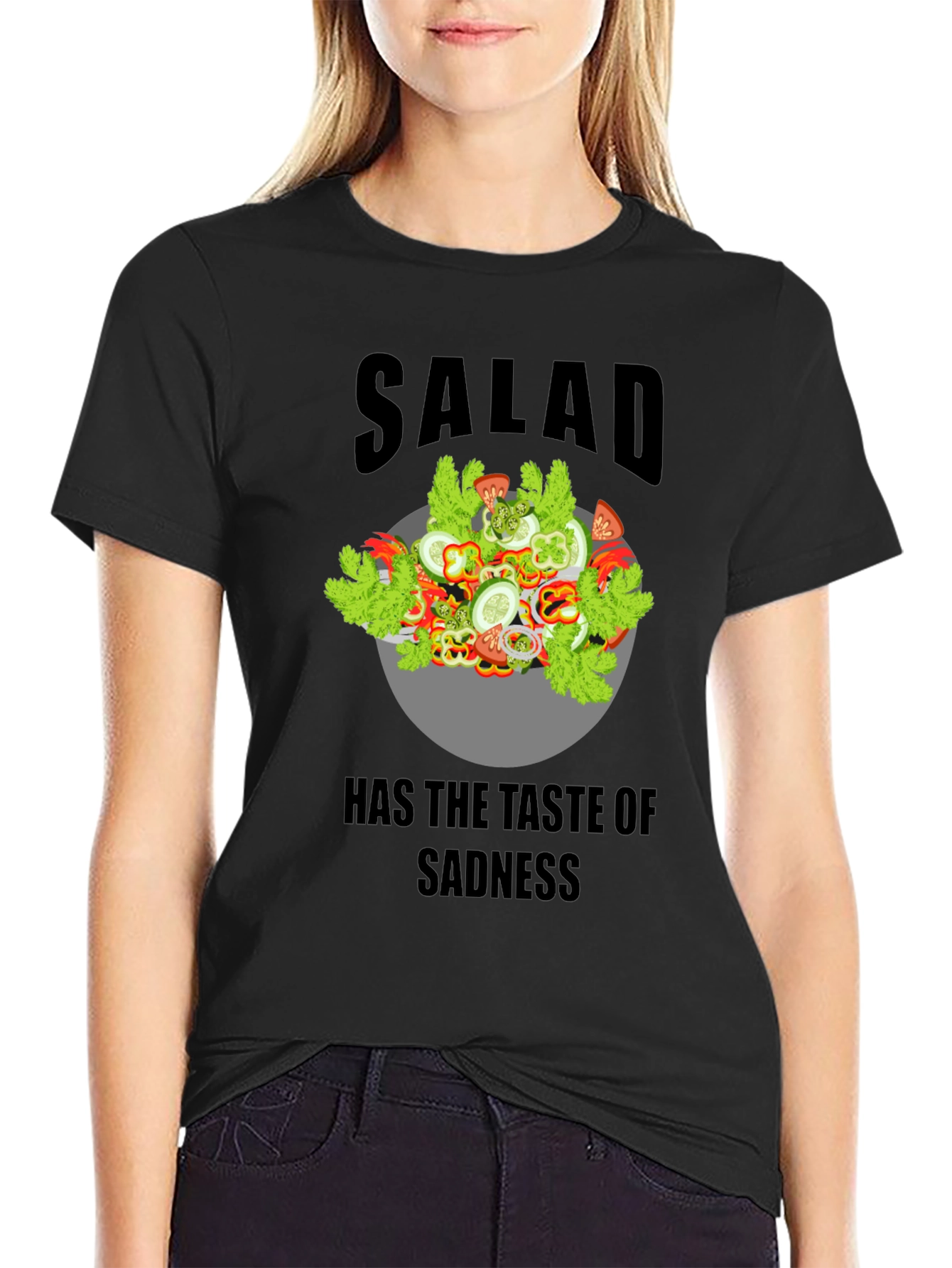 Sad Salad Graphic T-Shirt - Unisex Cotton Tee