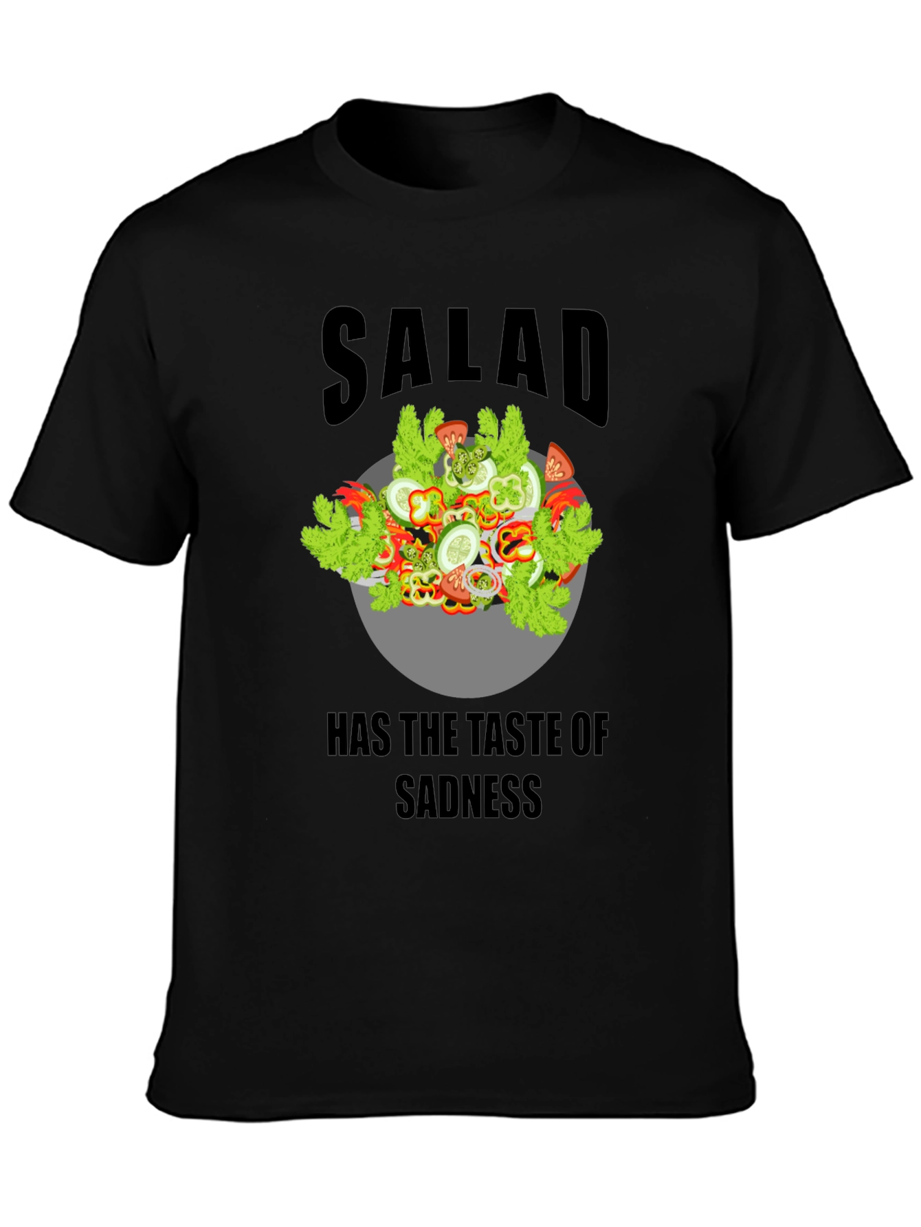 Sad Salad Graphic T-Shirt - Unisex Cotton Tee