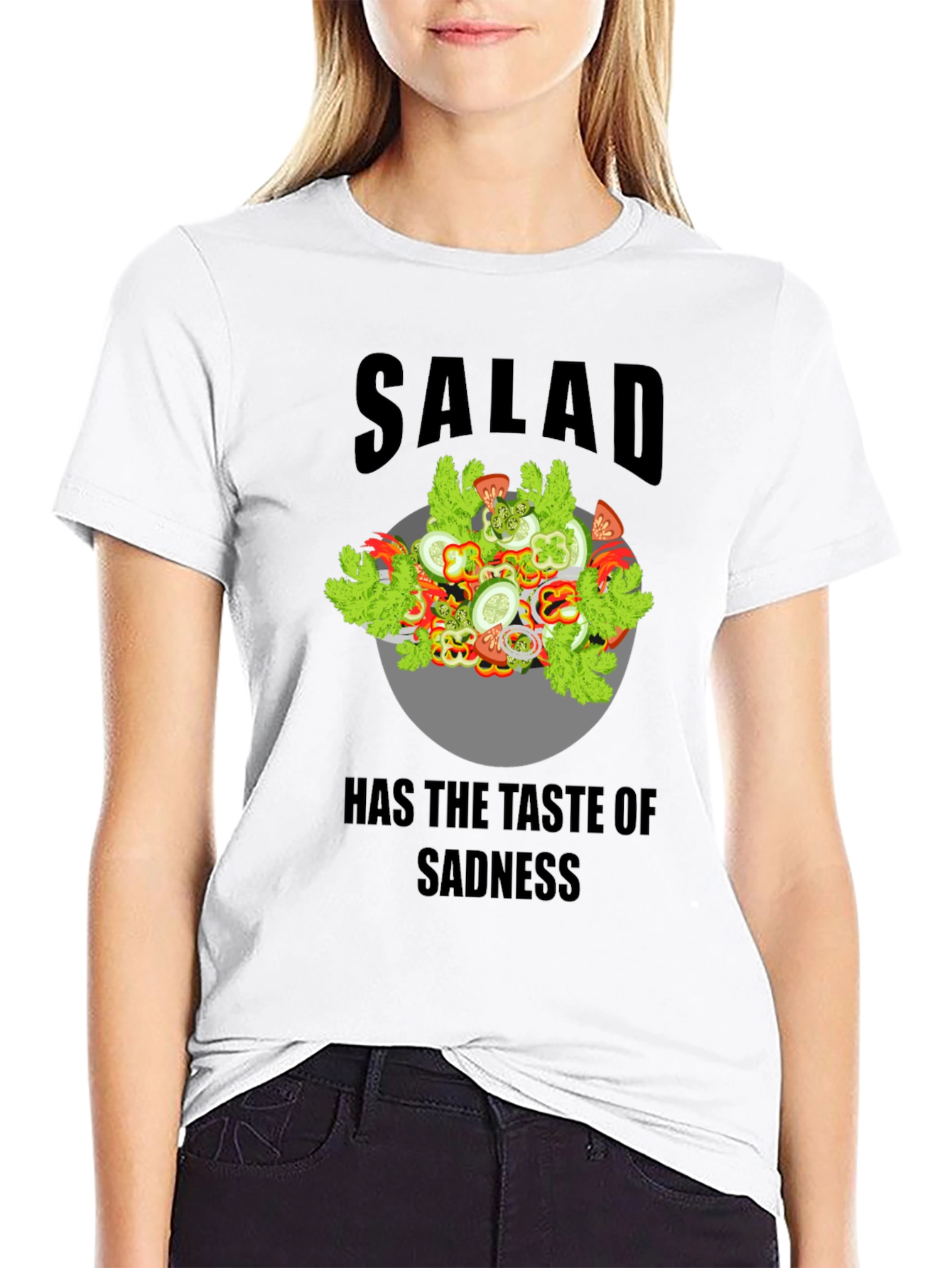 Sad Salad Graphic T-Shirt - Unisex Cotton Tee