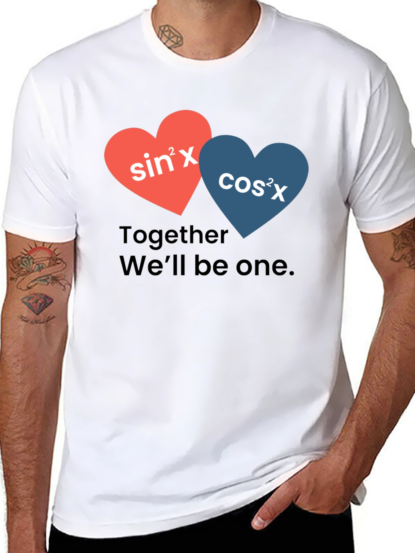 Math Love: Sine & Cosine Heart T-Shirt
