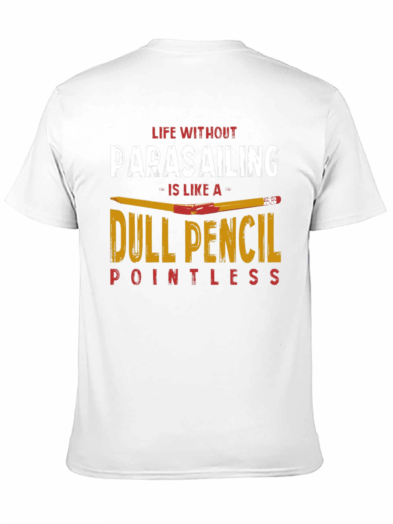 Parasailing T-Shirt Dull Pencil Tee Shirt