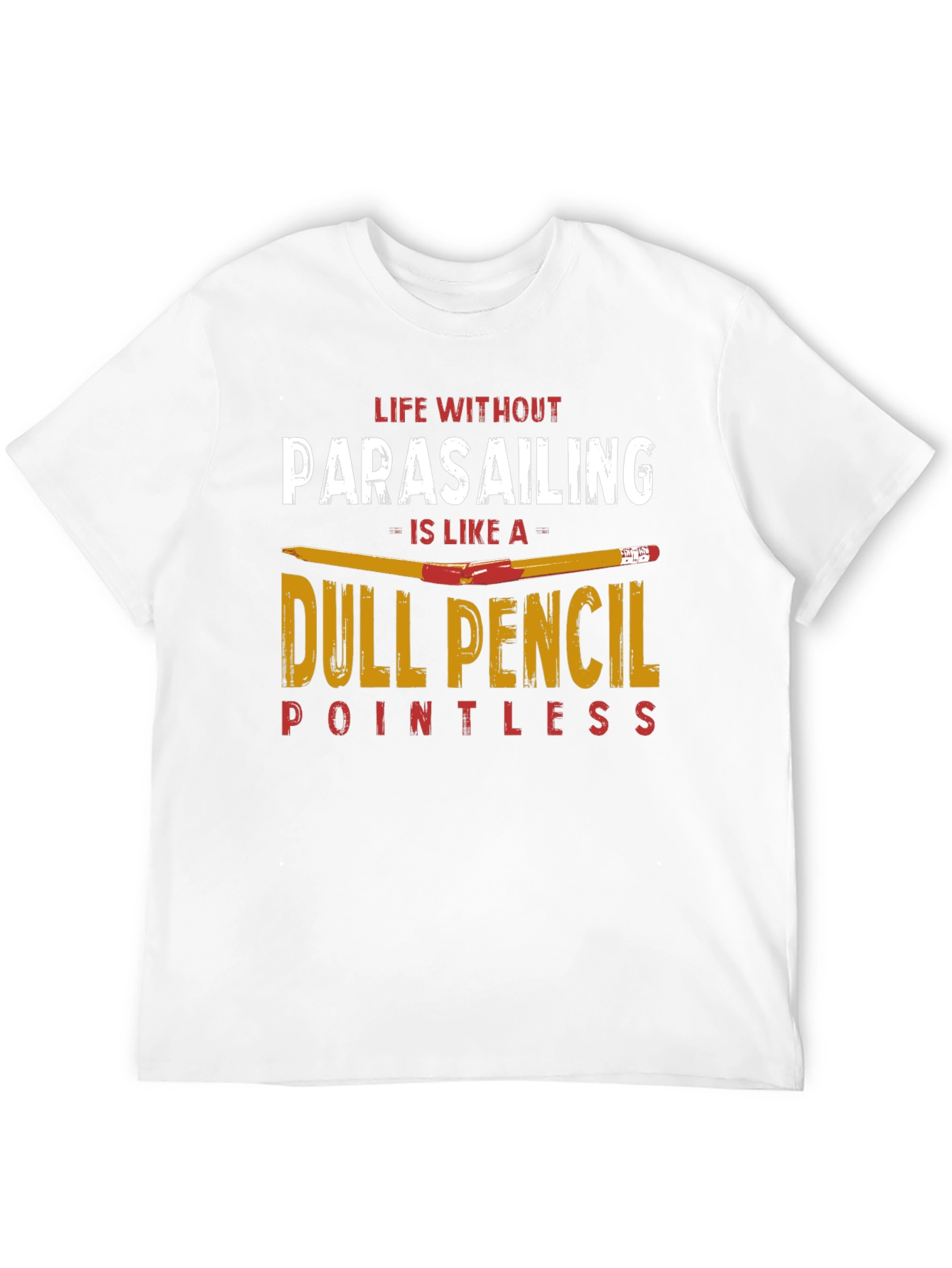 Parasailing T-Shirt Dull Pencil Tee Shirt