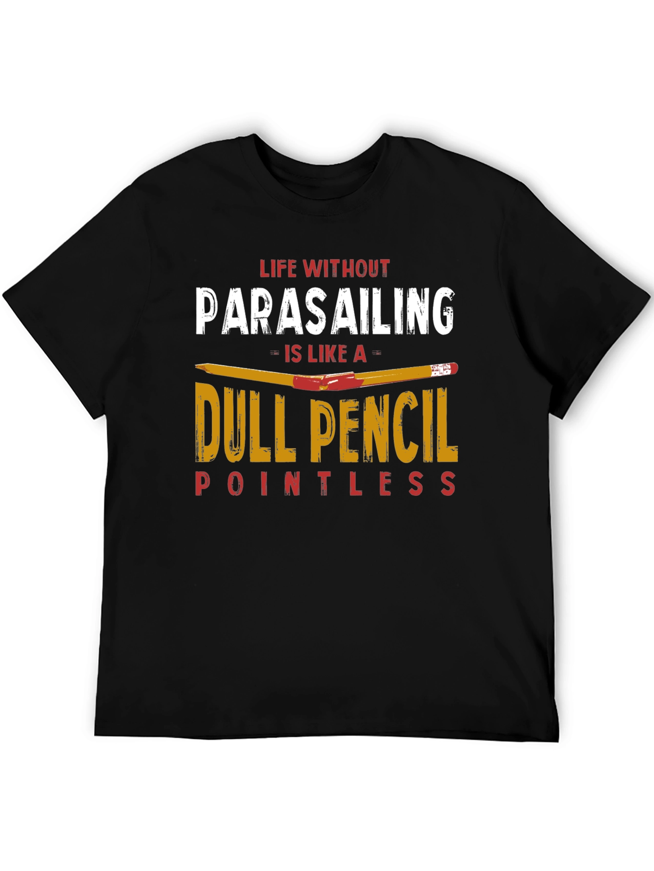 Parasailing T-Shirt Dull Pencil Tee Shirt