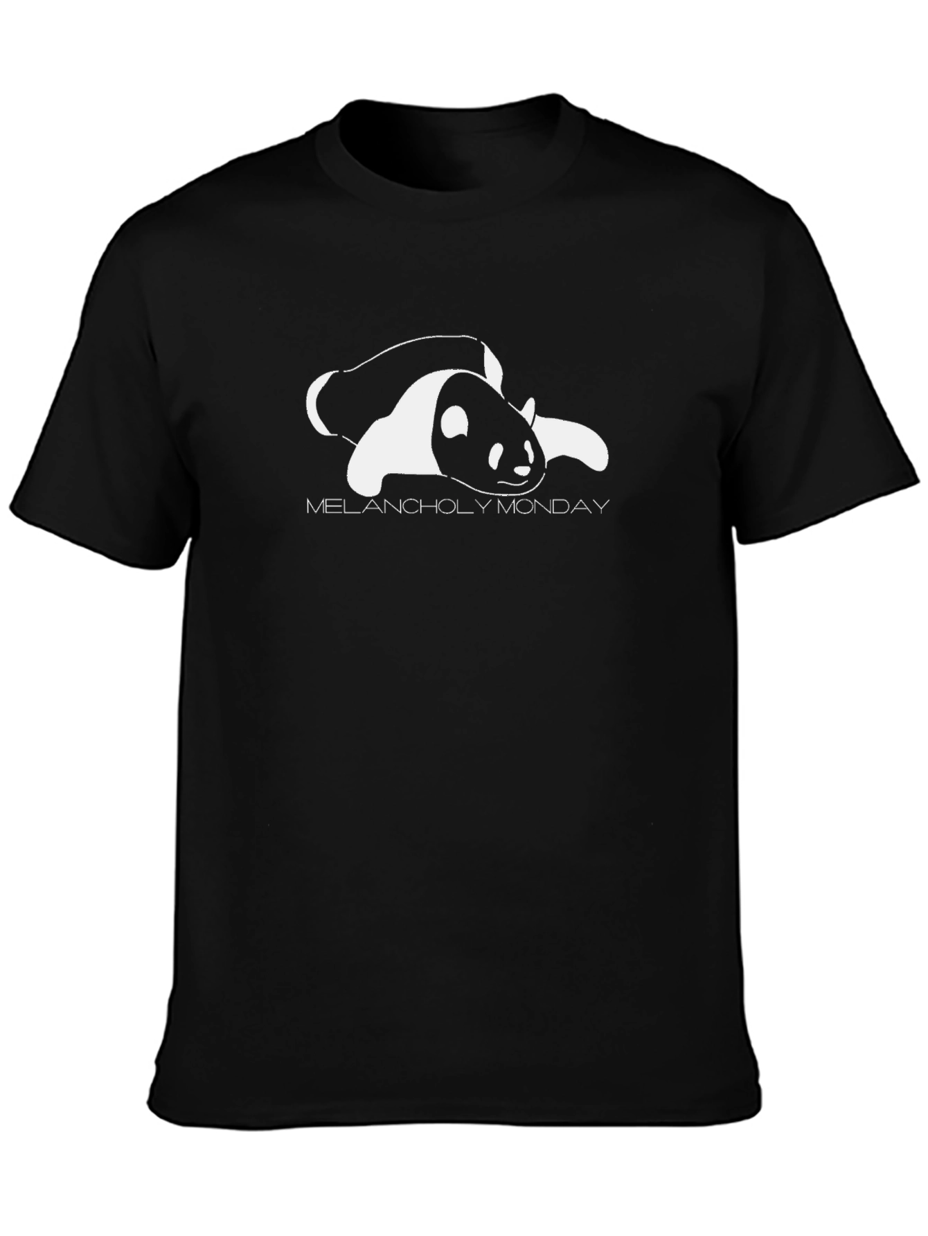 Melancholy Monday Panda Graphic T-Shirt