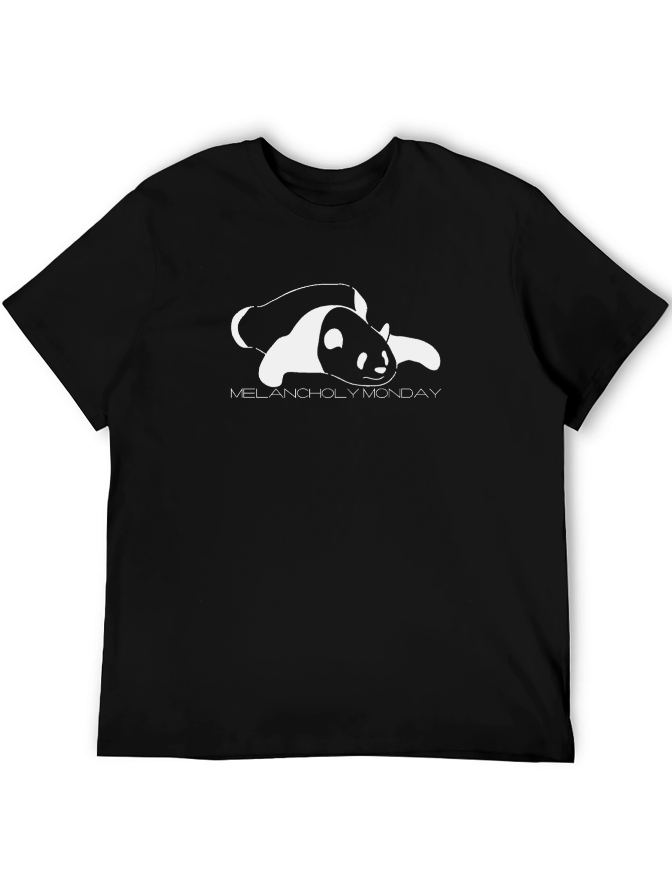 Melancholy Monday Panda Graphic T-Shirt