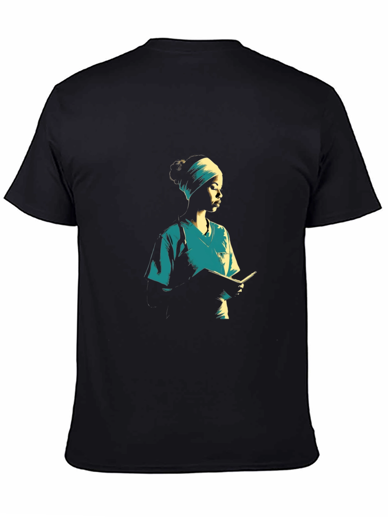 Nurse Graphic Tee - Black Cotton Casual T-Shirt
