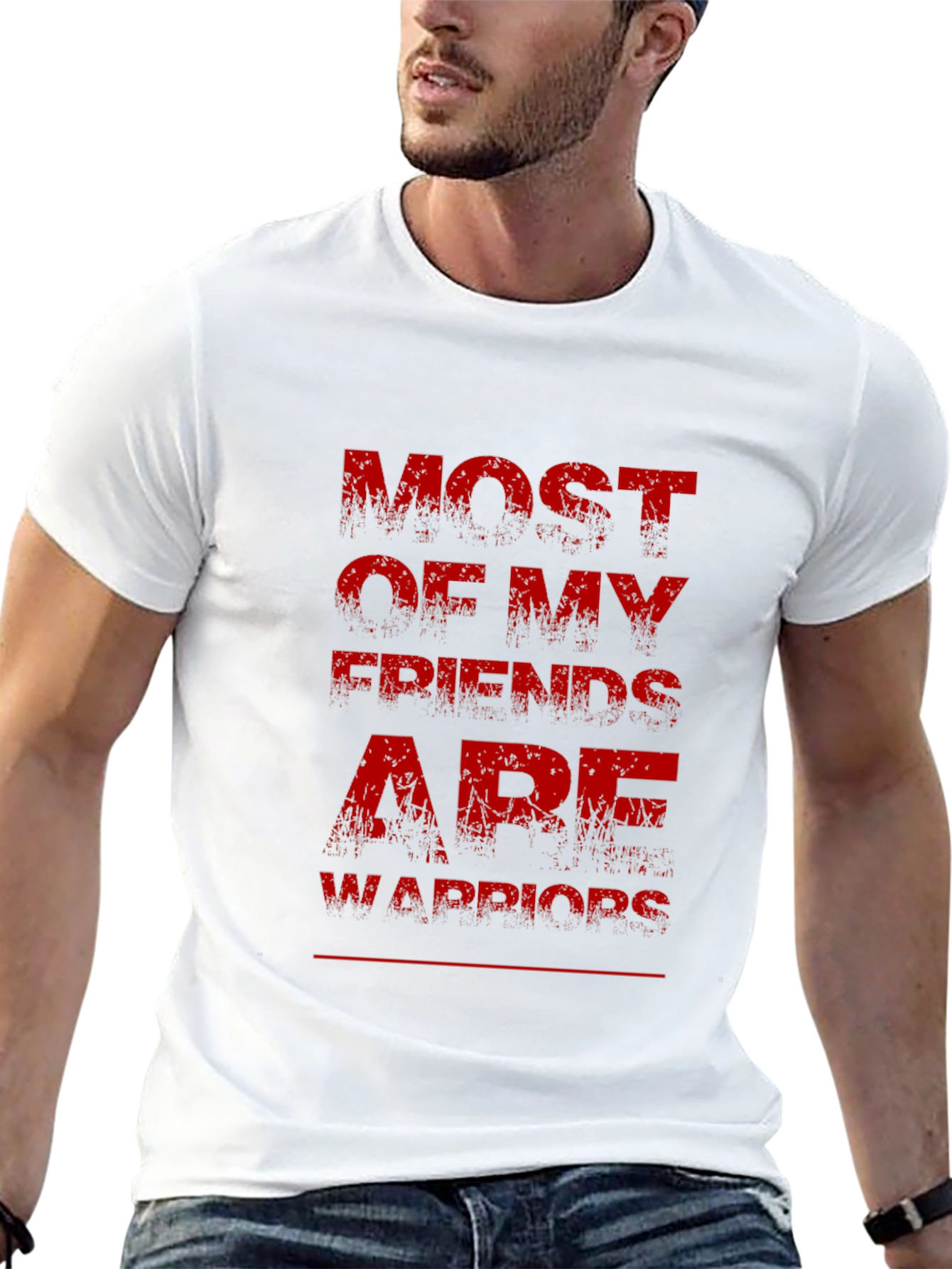 Most of My Friends Are Warriors Graphic Tee