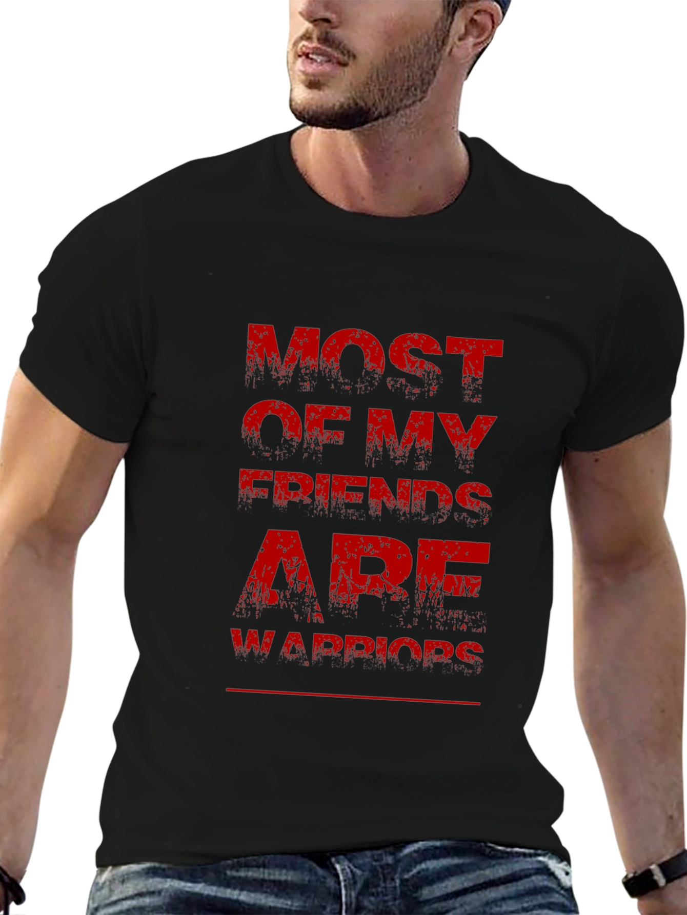 Most of My Friends Are Warriors Graphic Tee