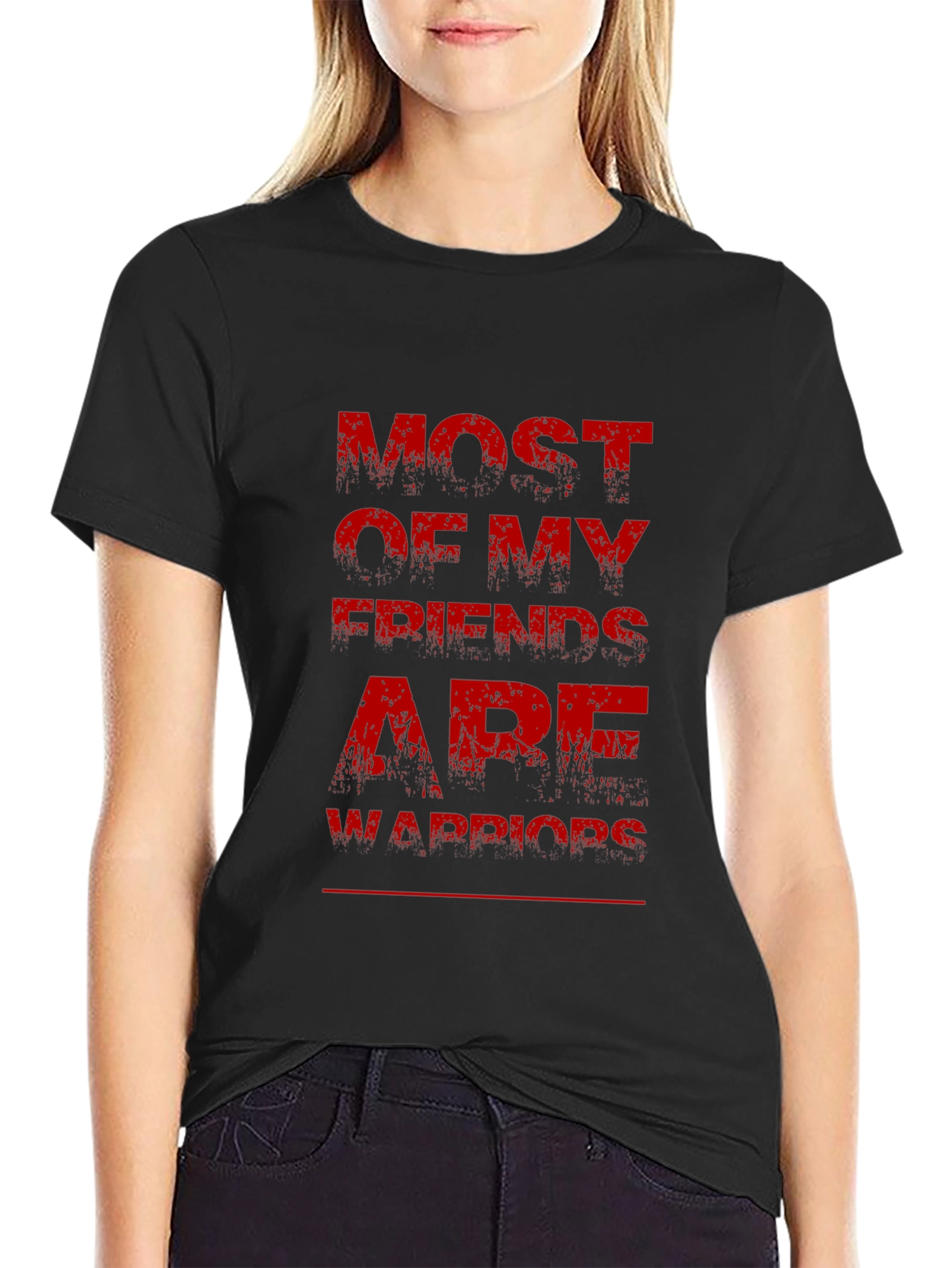 Most of My Friends Are Warriors Graphic Tee