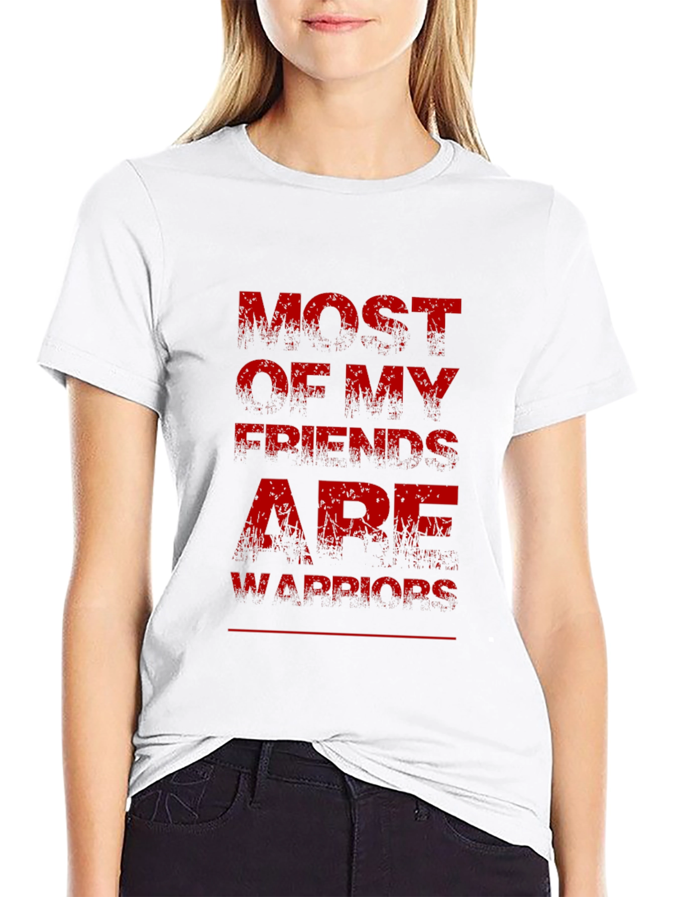 Most of My Friends Are Warriors Graphic Tee
