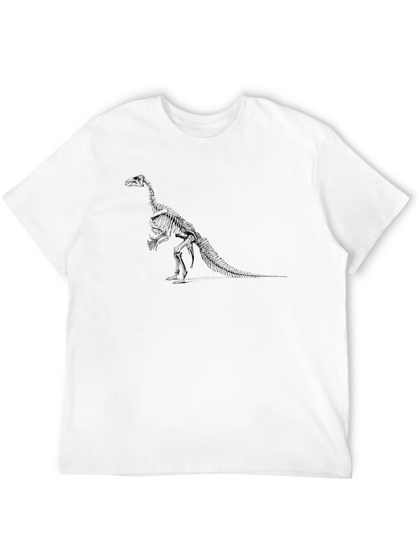 Dinosaur Skeleton Graphic Black T-Shirt