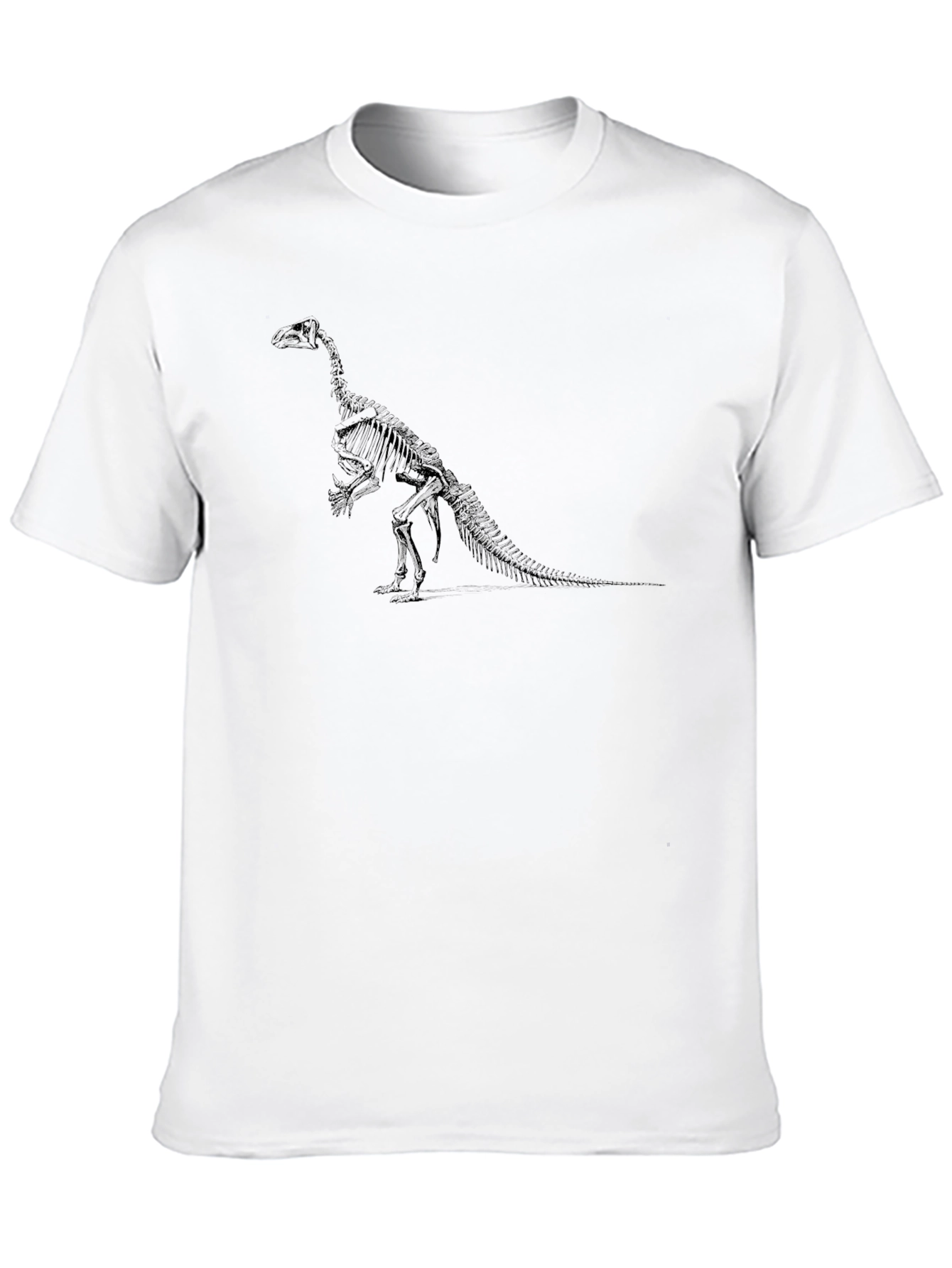 Dinosaur Skeleton Graphic Black T-Shirt