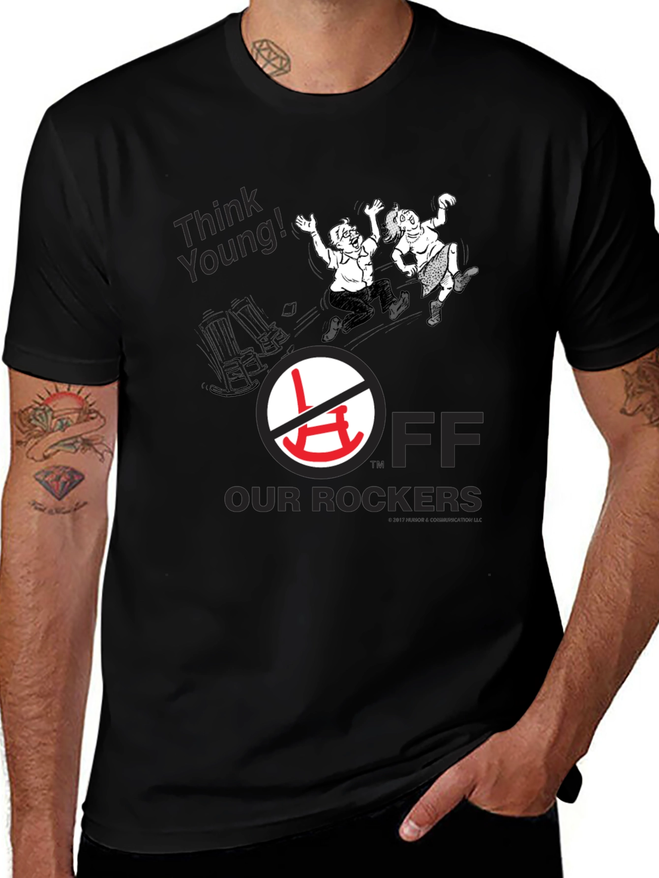 Rebel Spirit Tee: Off Our Rockers Black T-Shirt