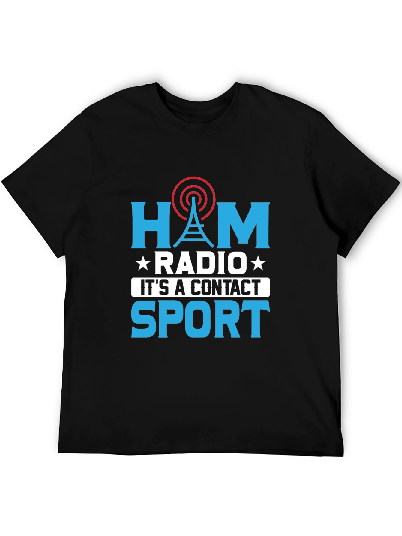Ham Radio Contact Sport Graphic T-Shirt