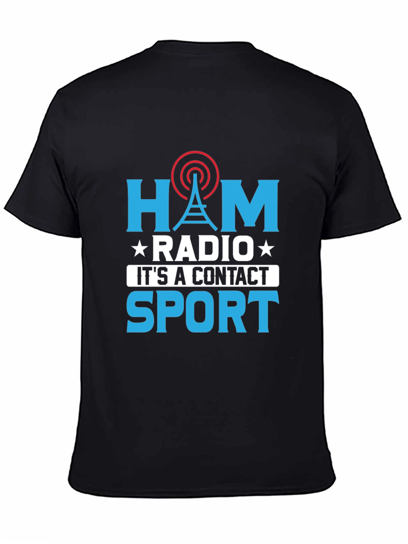 Ham Radio Contact Sport Graphic T-Shirt