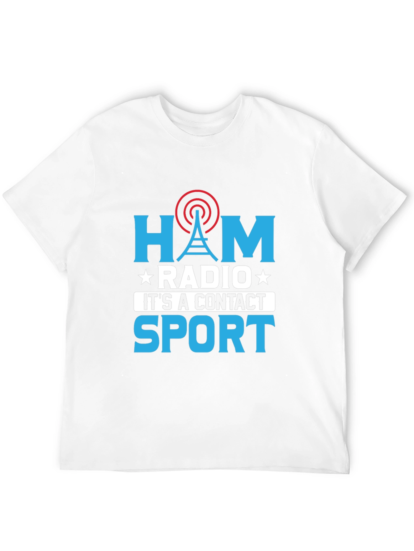 Ham Radio Contact Sport Graphic T-Shirt