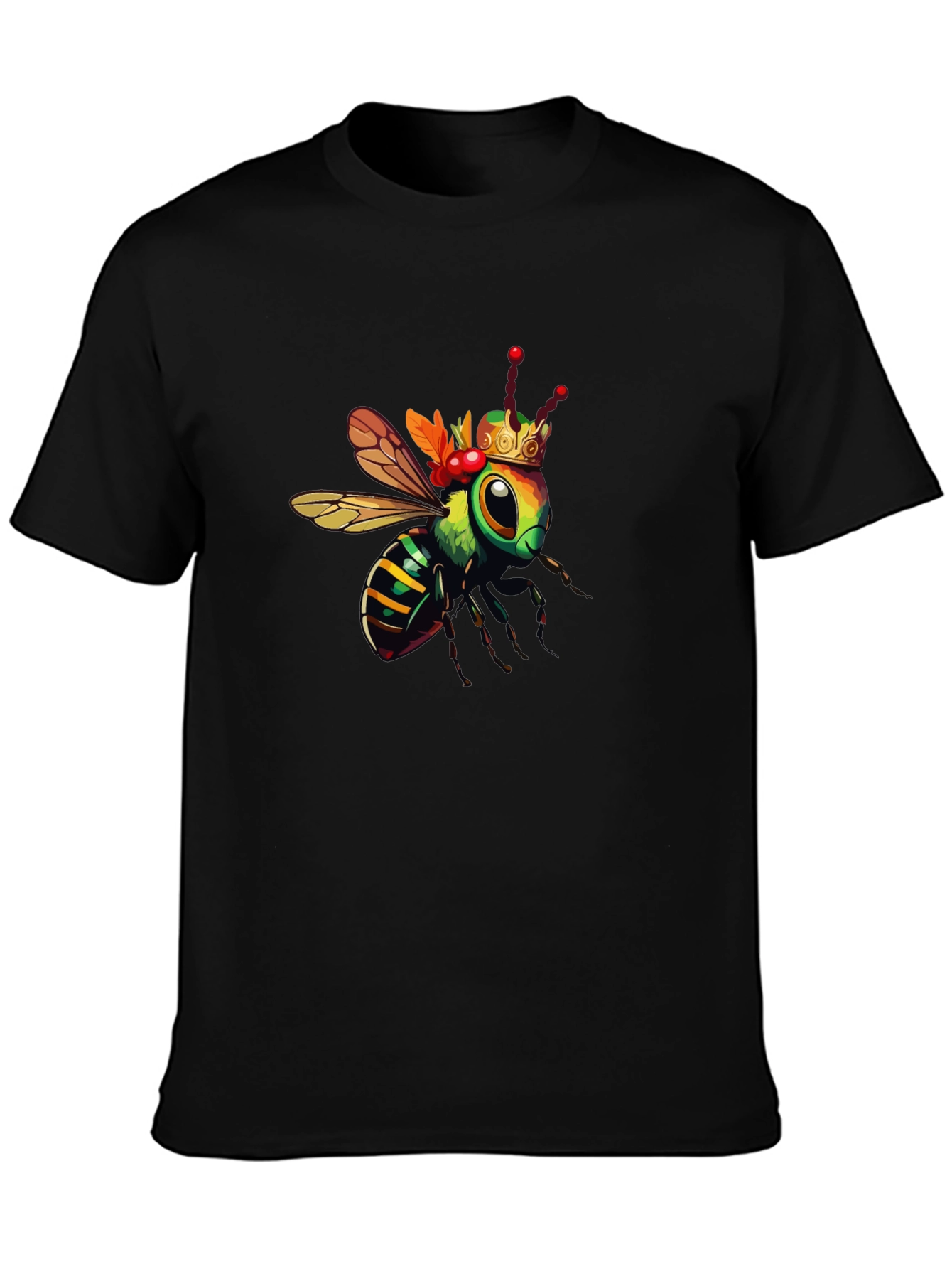 King Bee Graphic Tee - Trendy Black T-Shirt