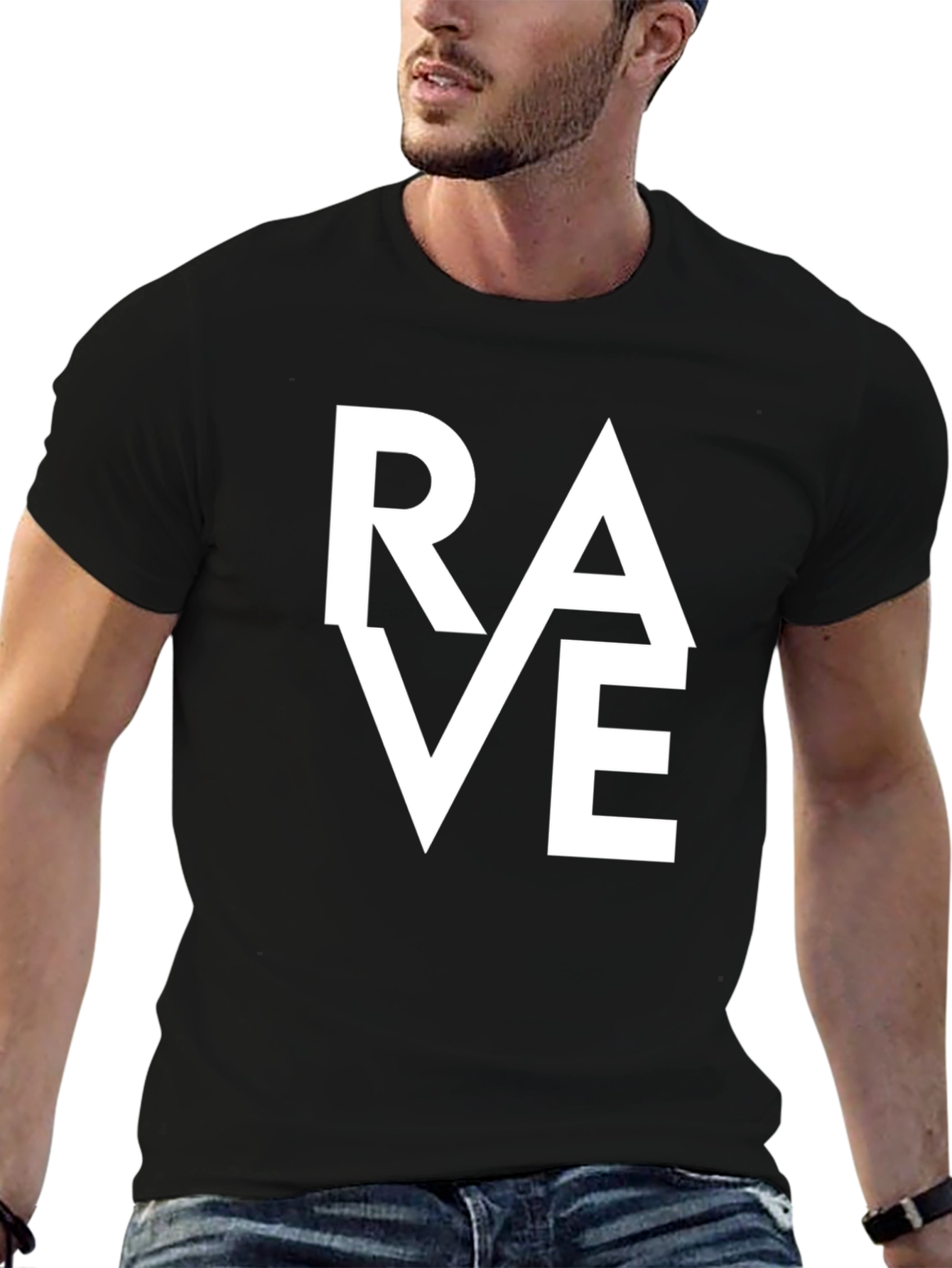 Rave Graphic T-Shirt - Black